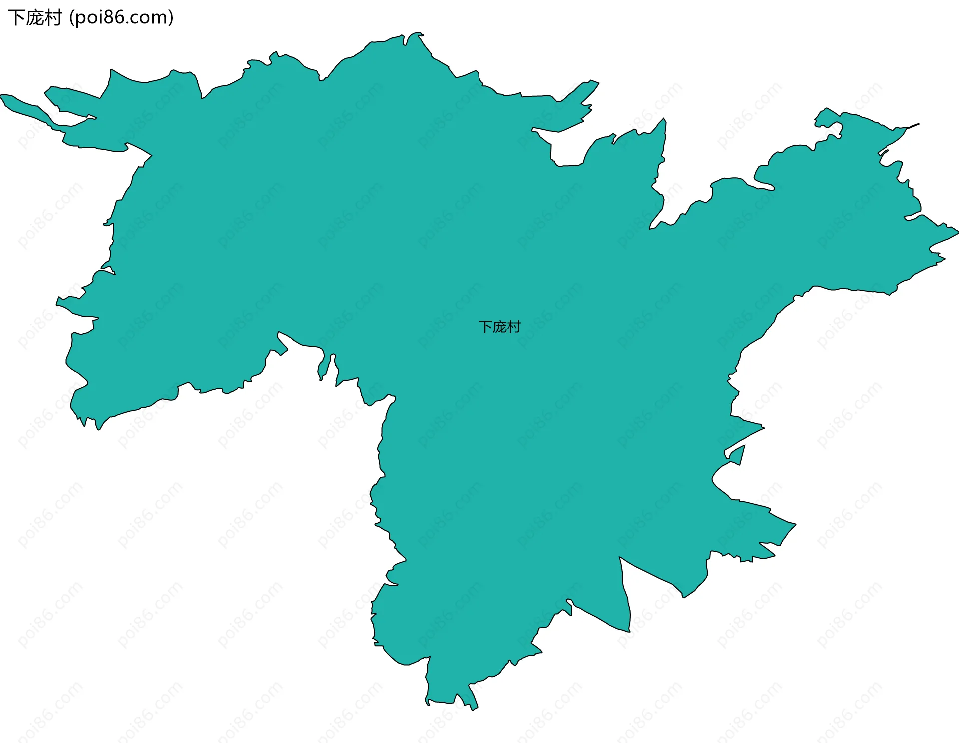 下庞村边界地图