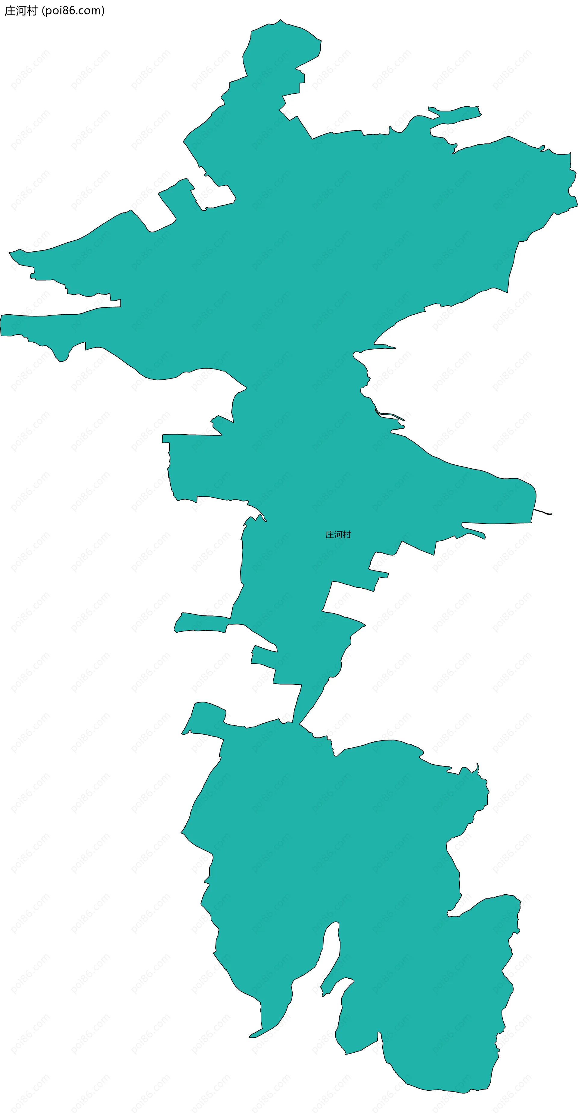 庄河村边界地图