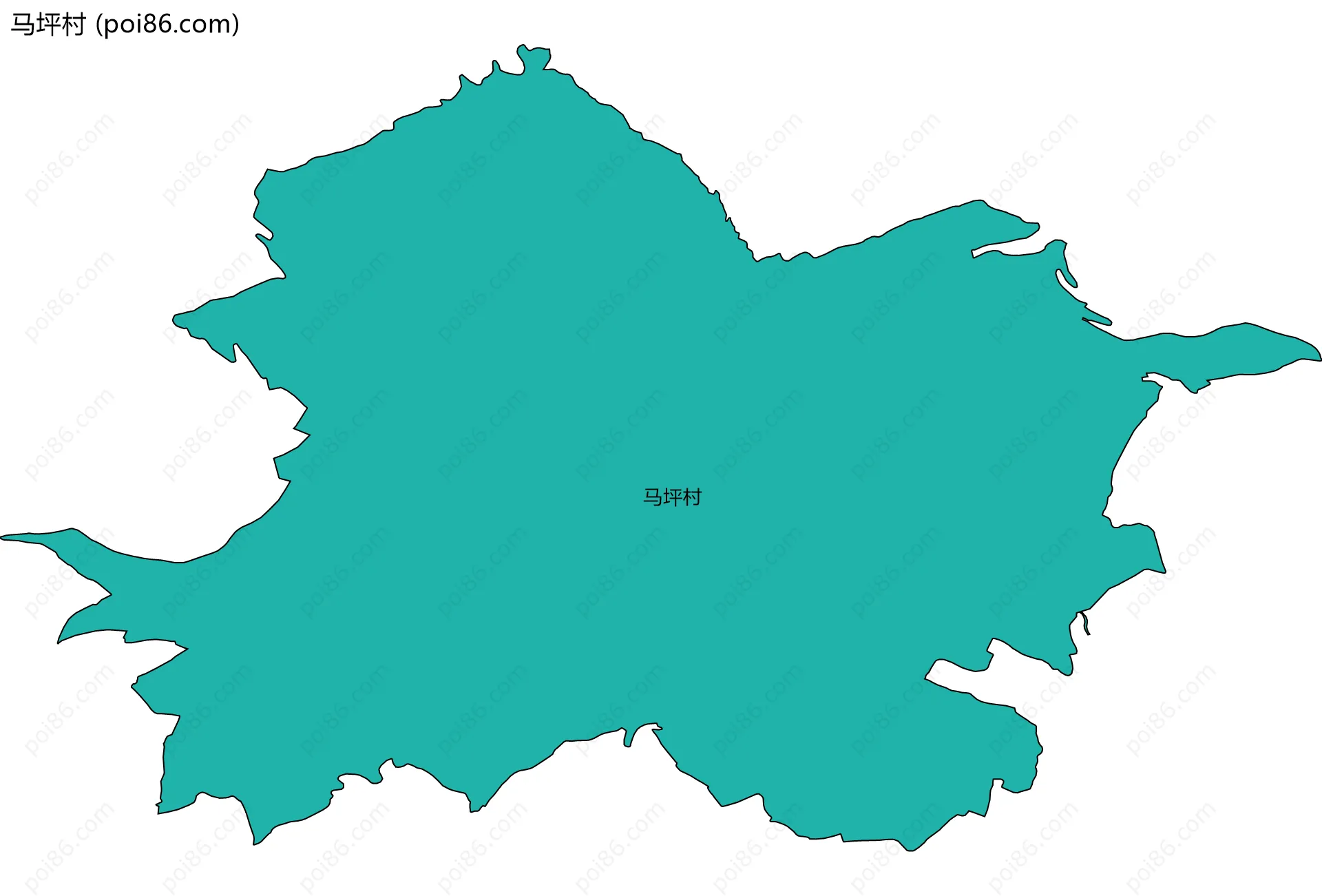 马坪村边界地图
