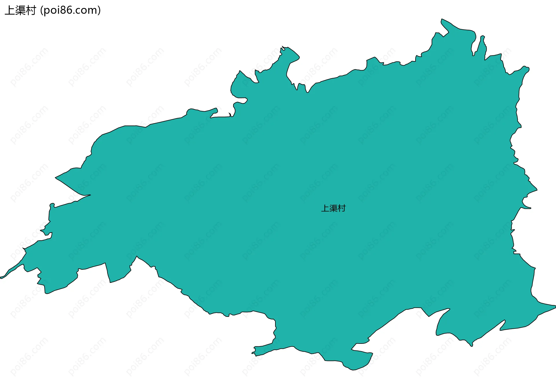 上渠村边界地图