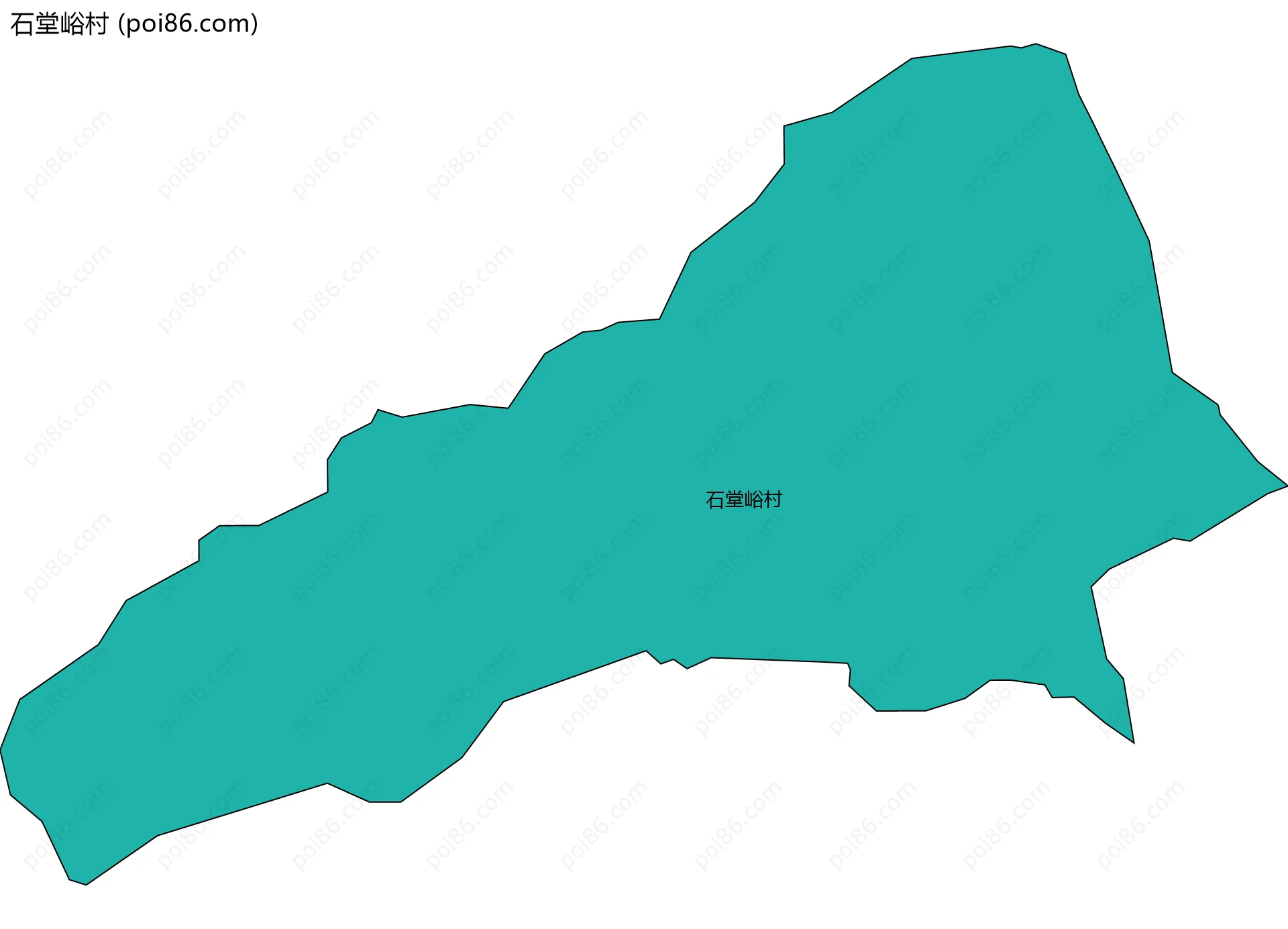石堂峪村边界地图