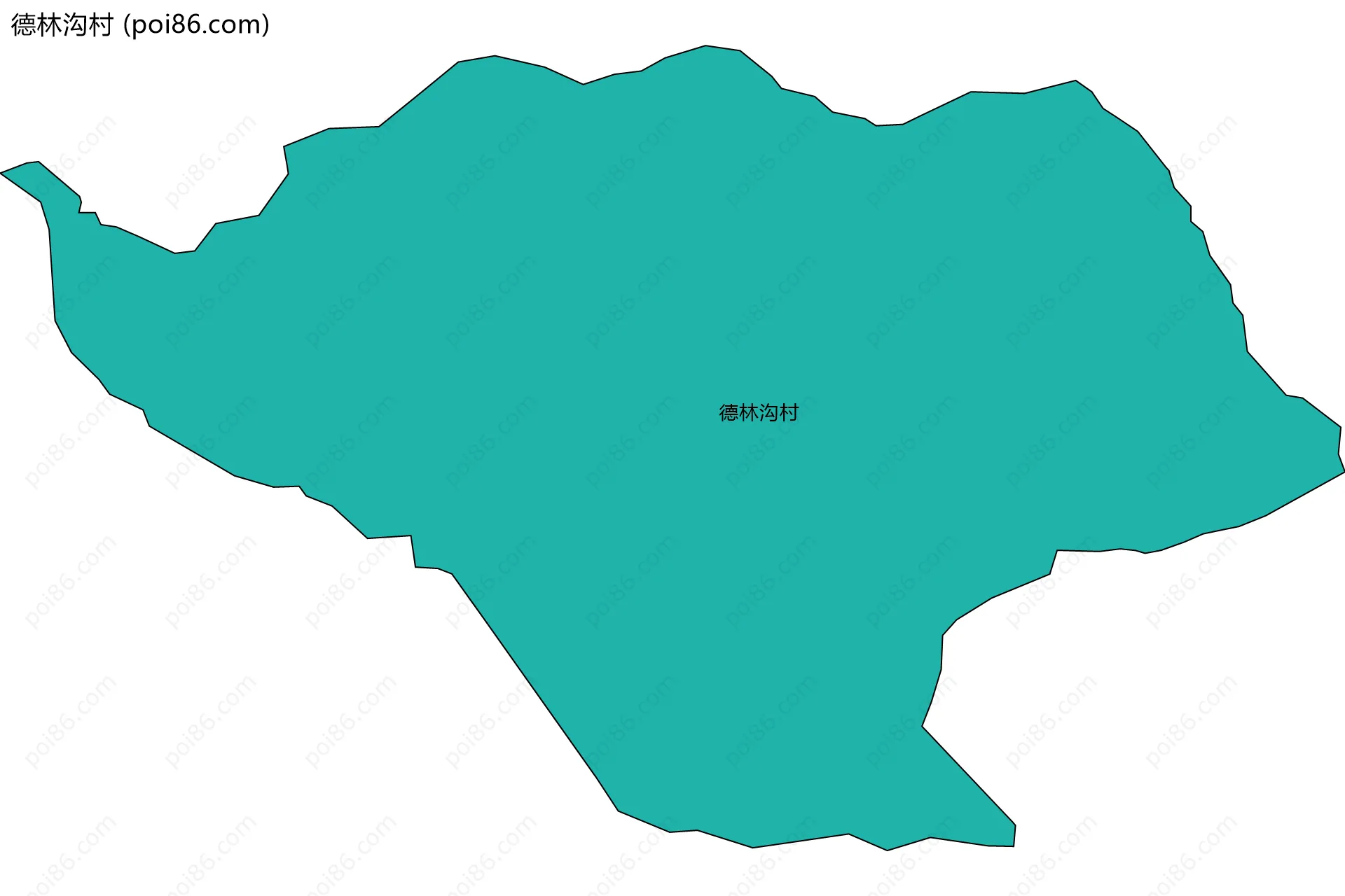 德林沟村边界地图