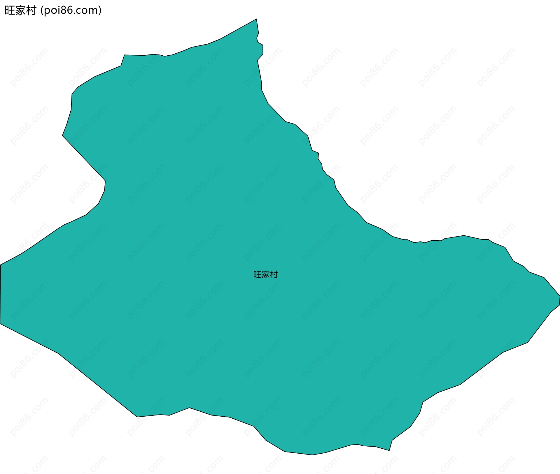 旺家村边界地图