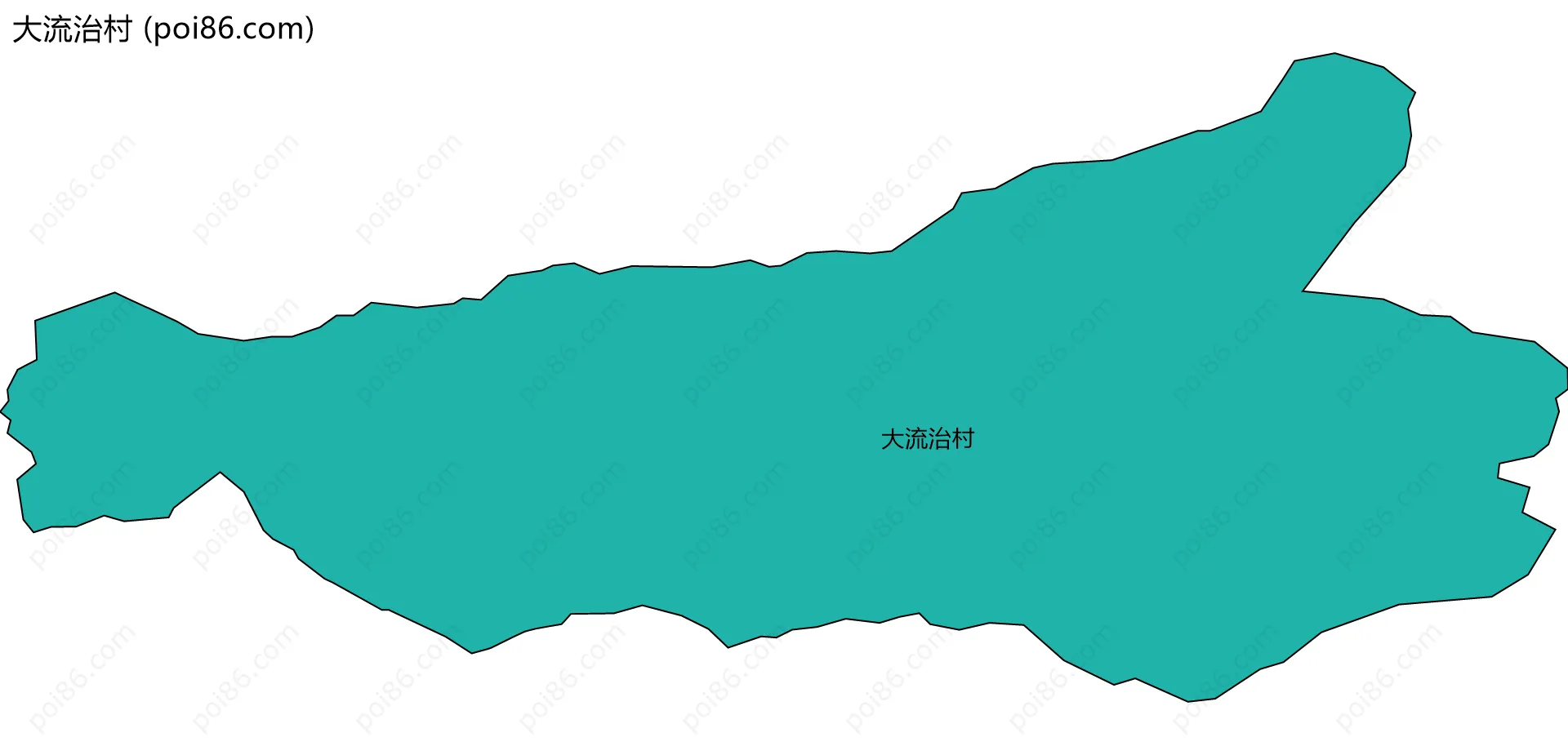 大流治村边界地图