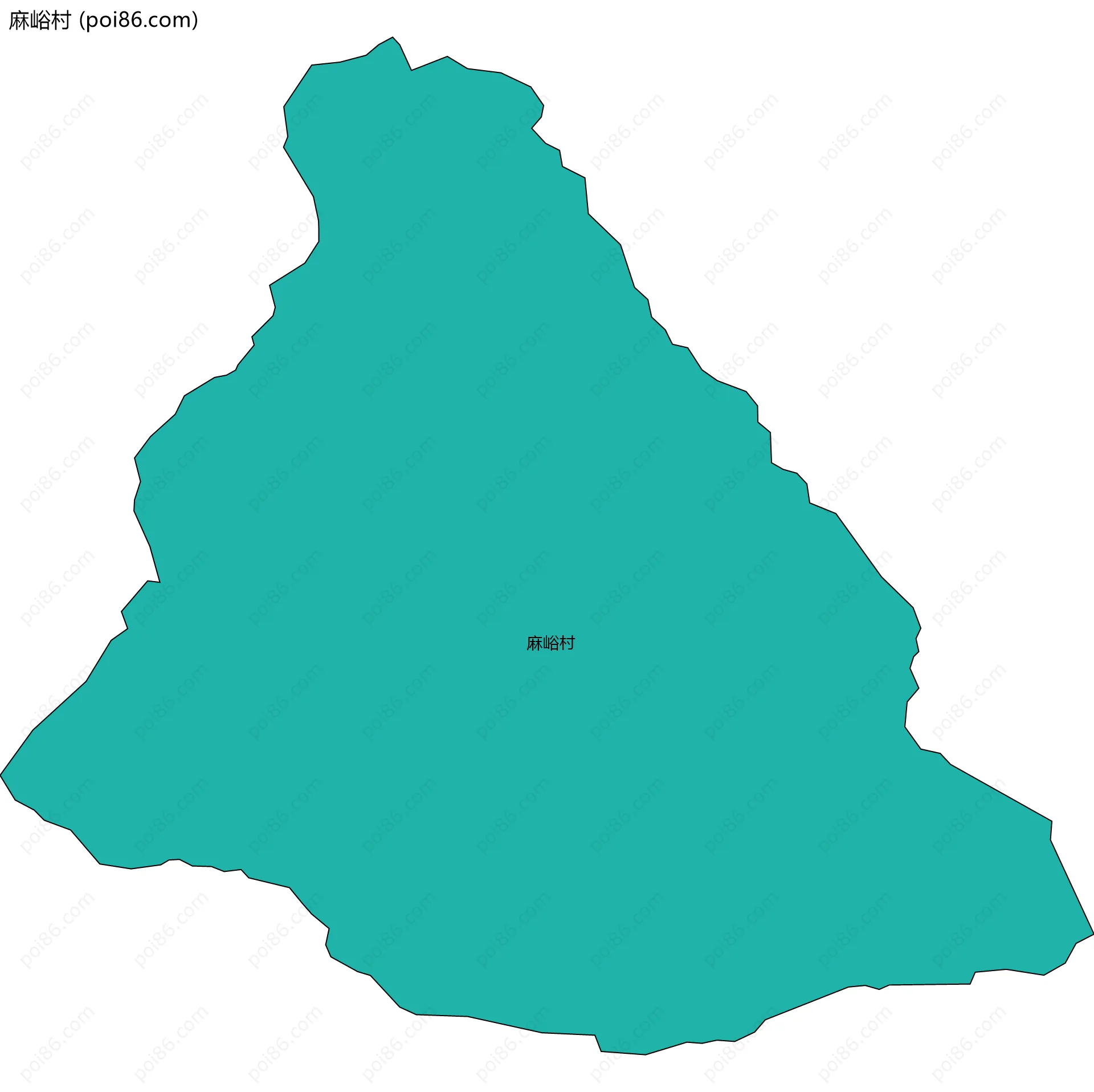 麻峪村边界地图