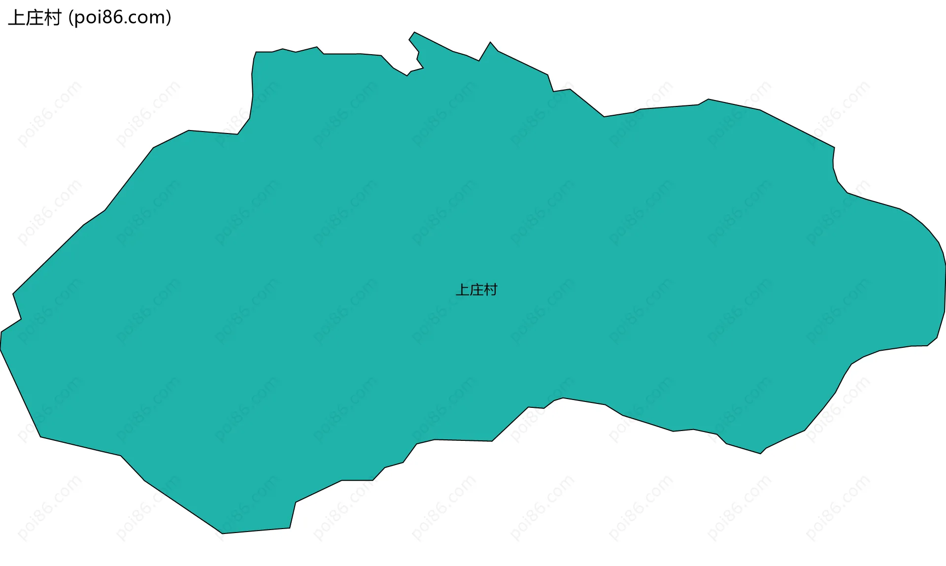 上庄村边界地图