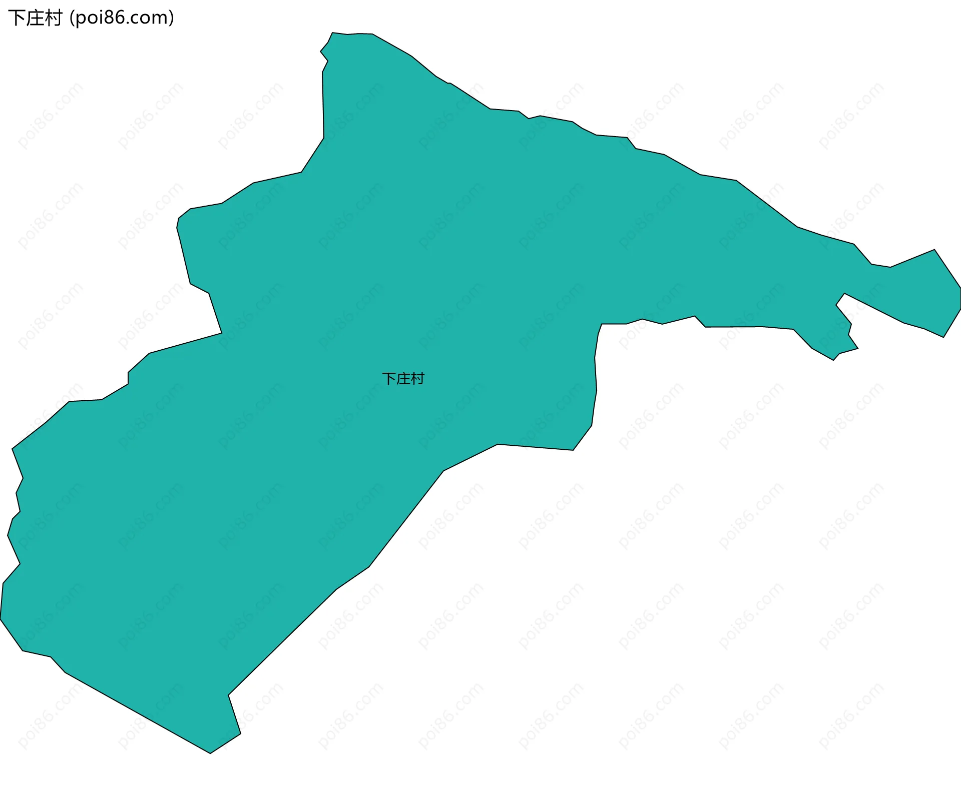 下庄村边界地图