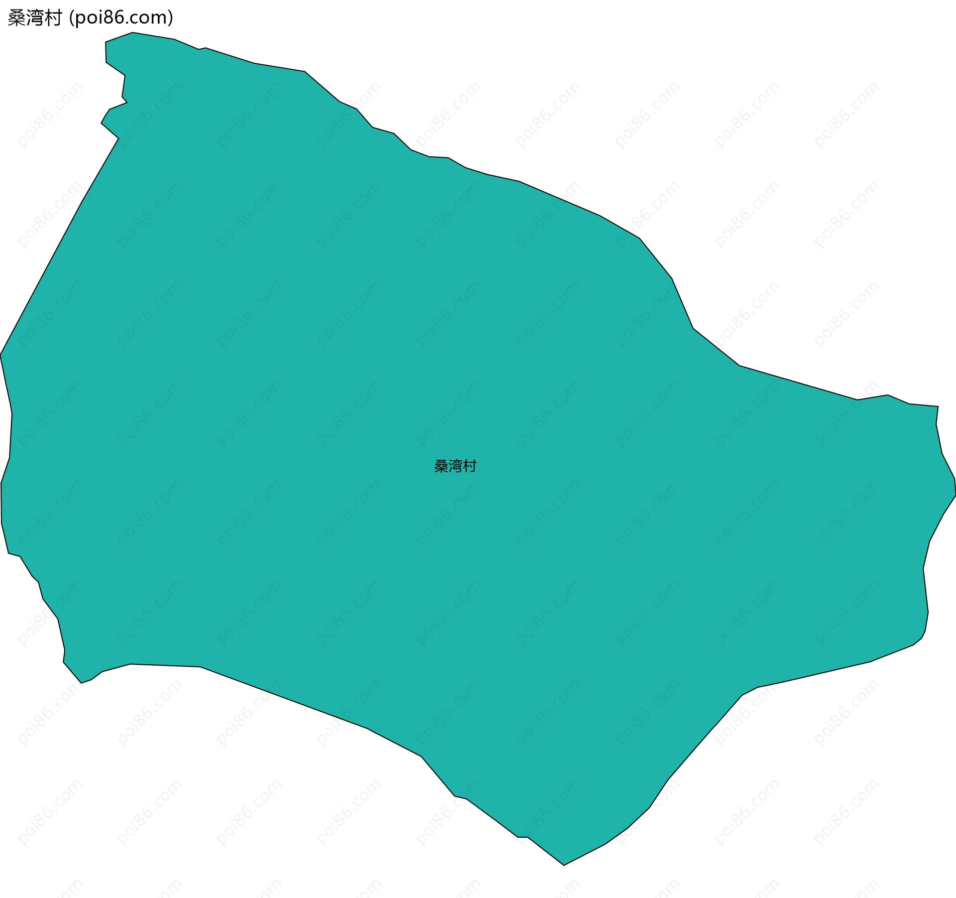 桑湾村边界地图