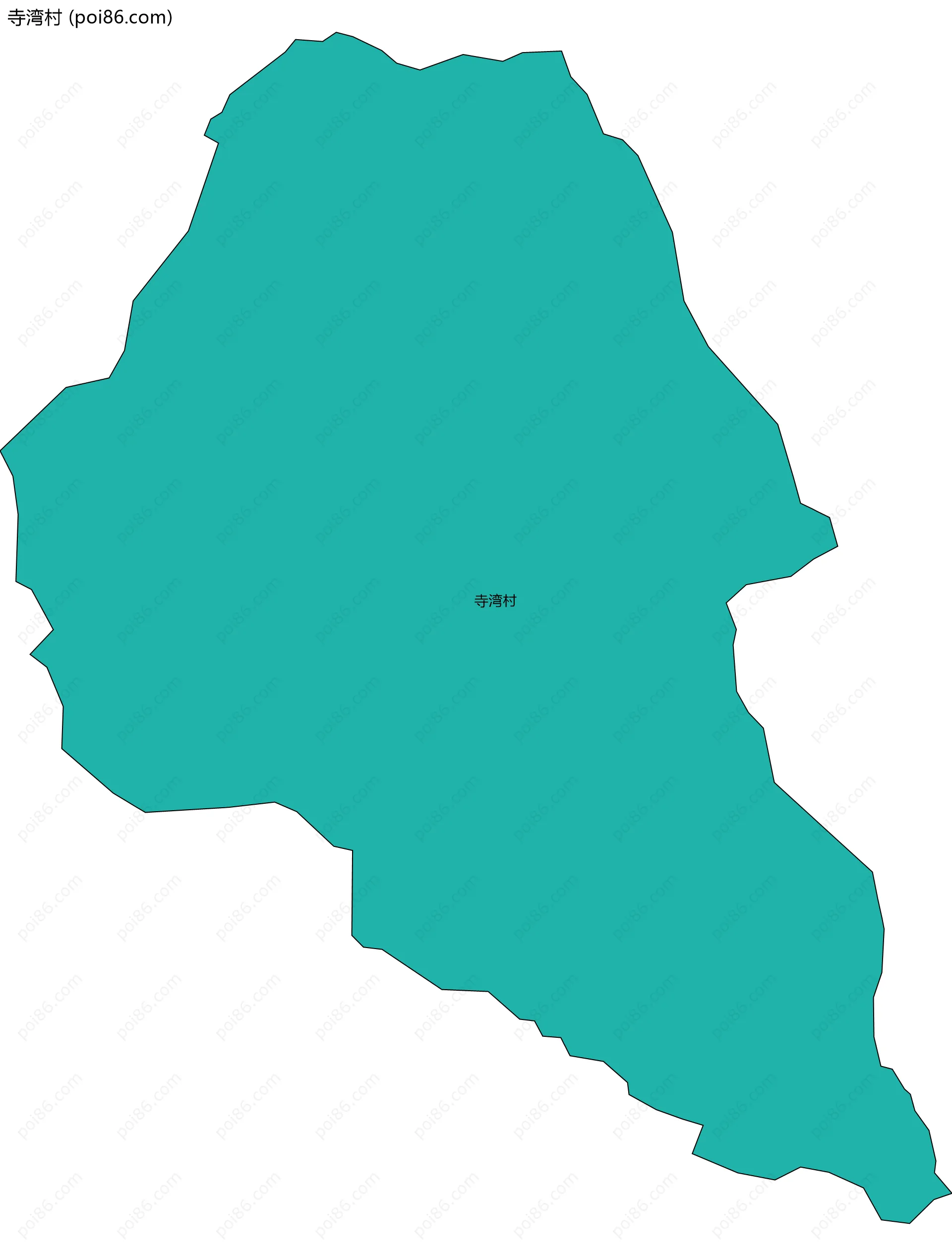 寺湾村边界地图