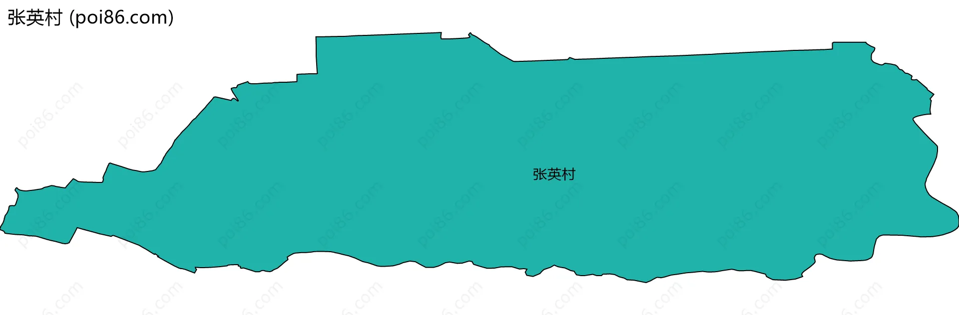 张英村边界地图