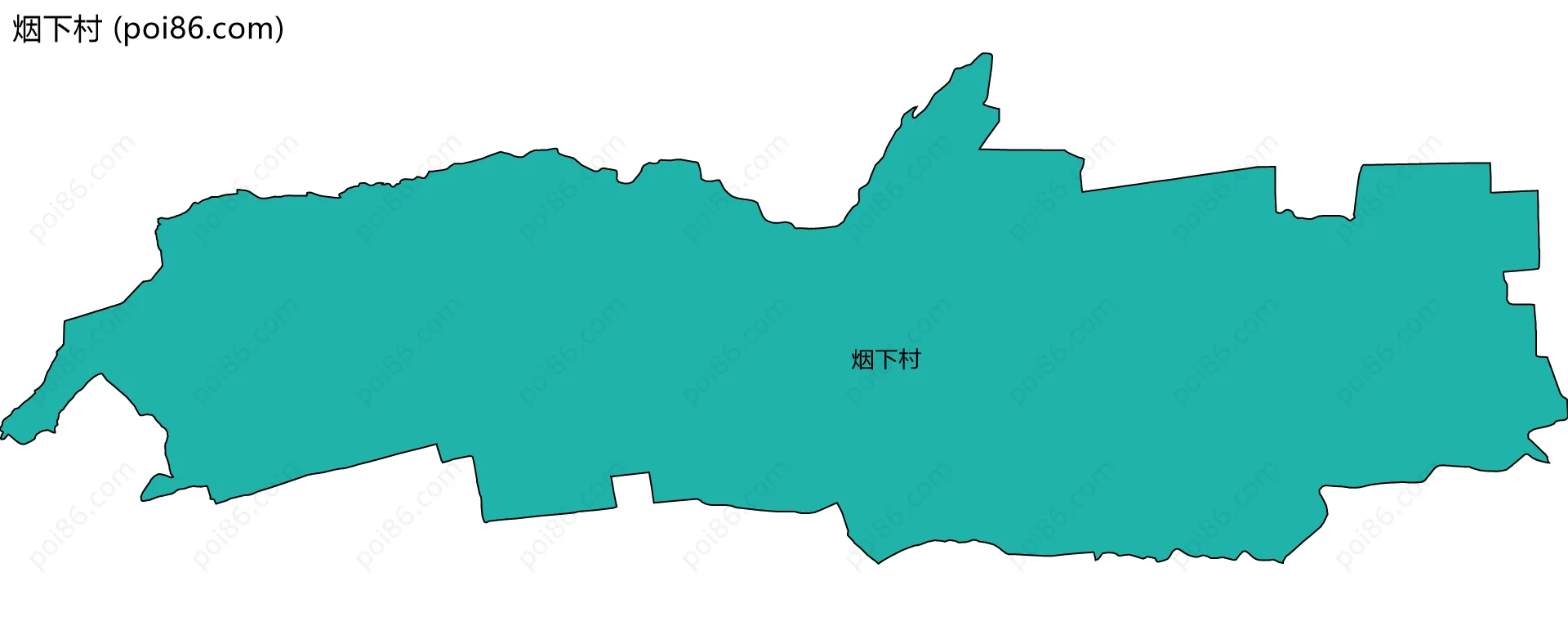 烟下村边界地图