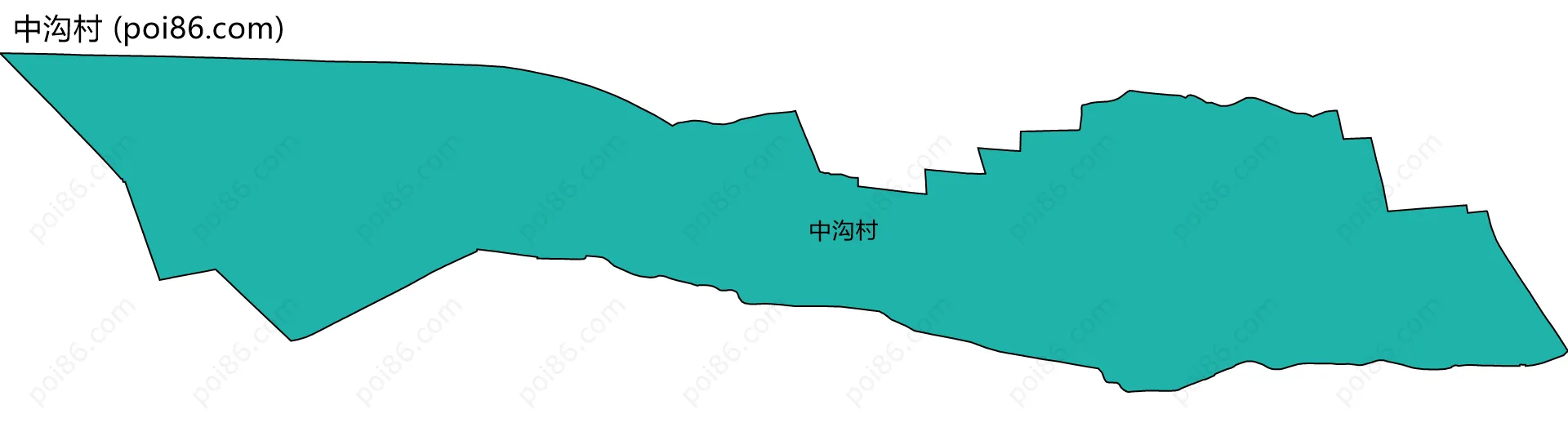 中沟村边界地图