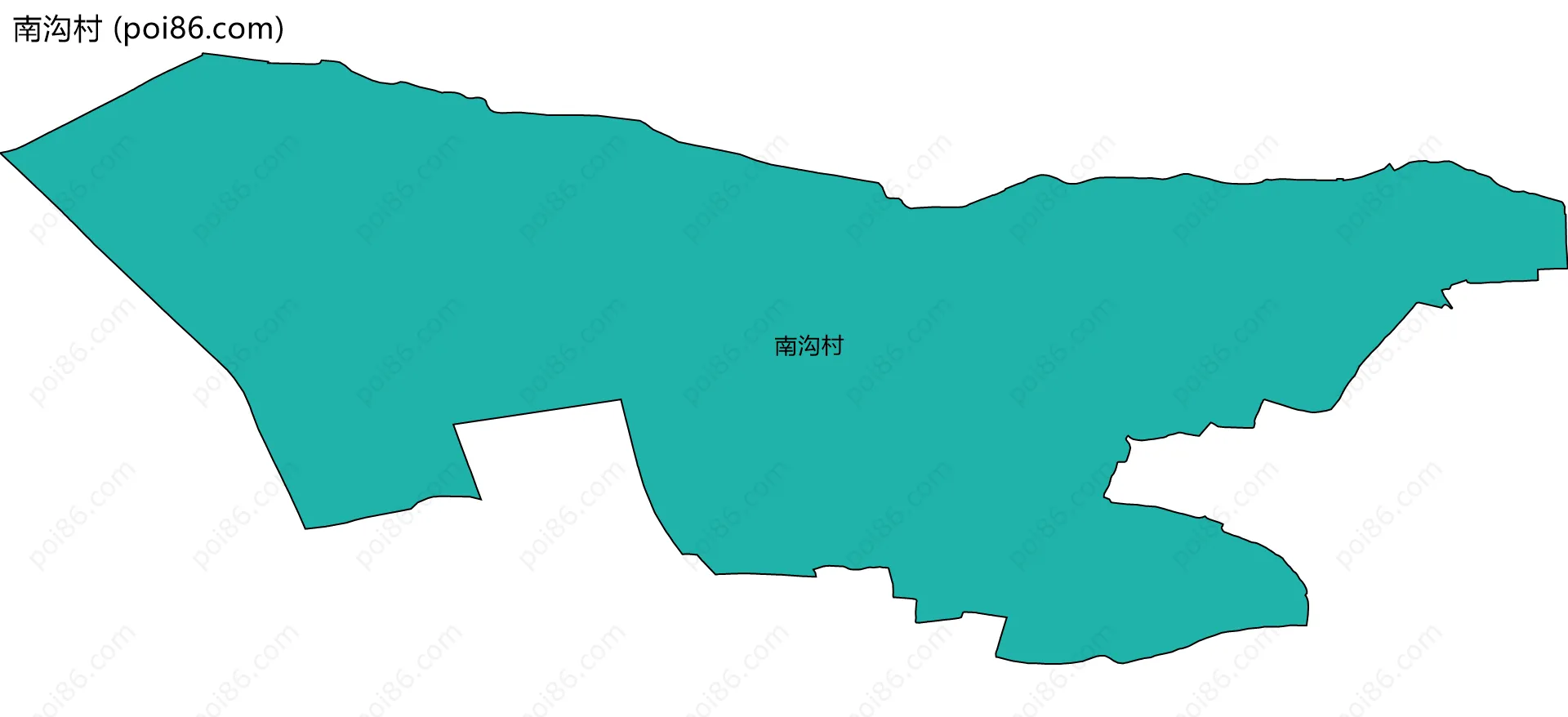 南沟村边界地图