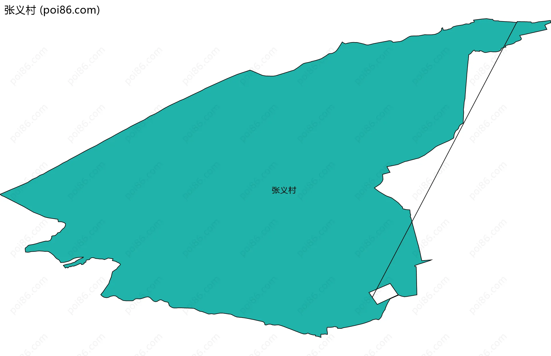 张义村边界地图