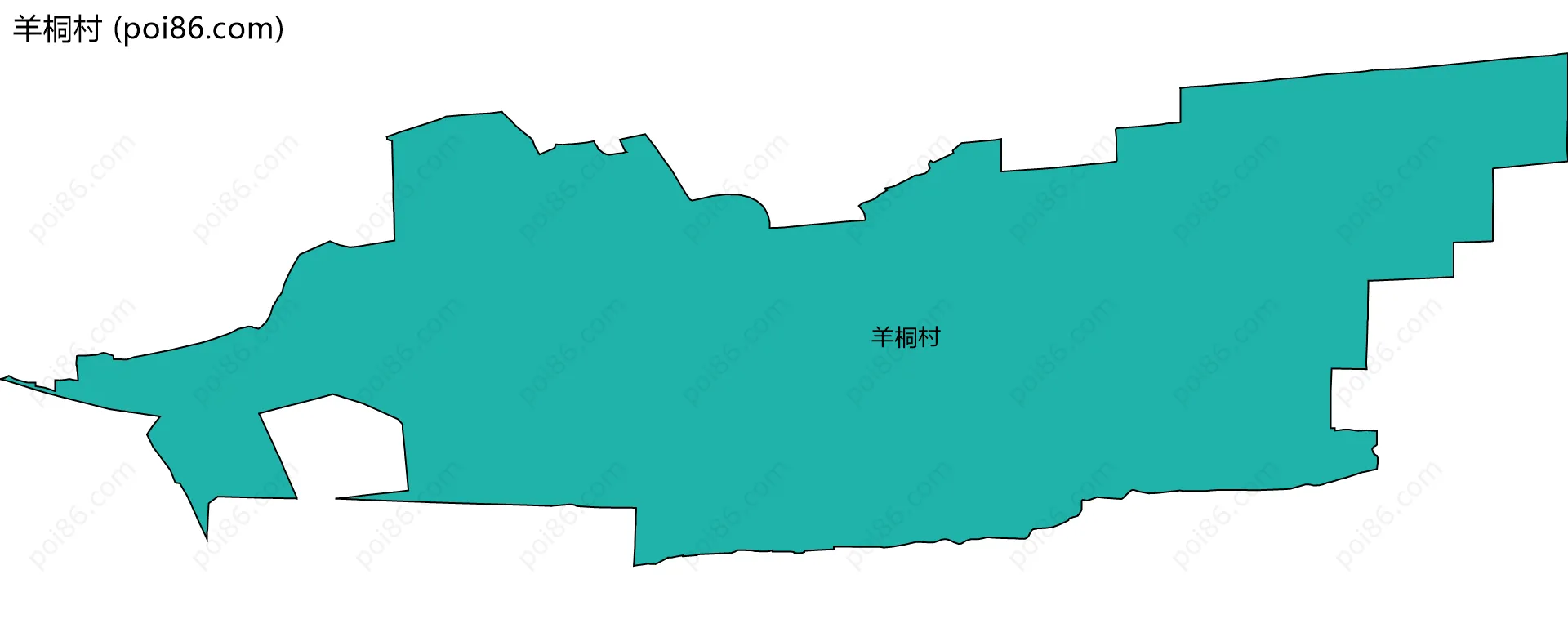 羊桐村边界地图