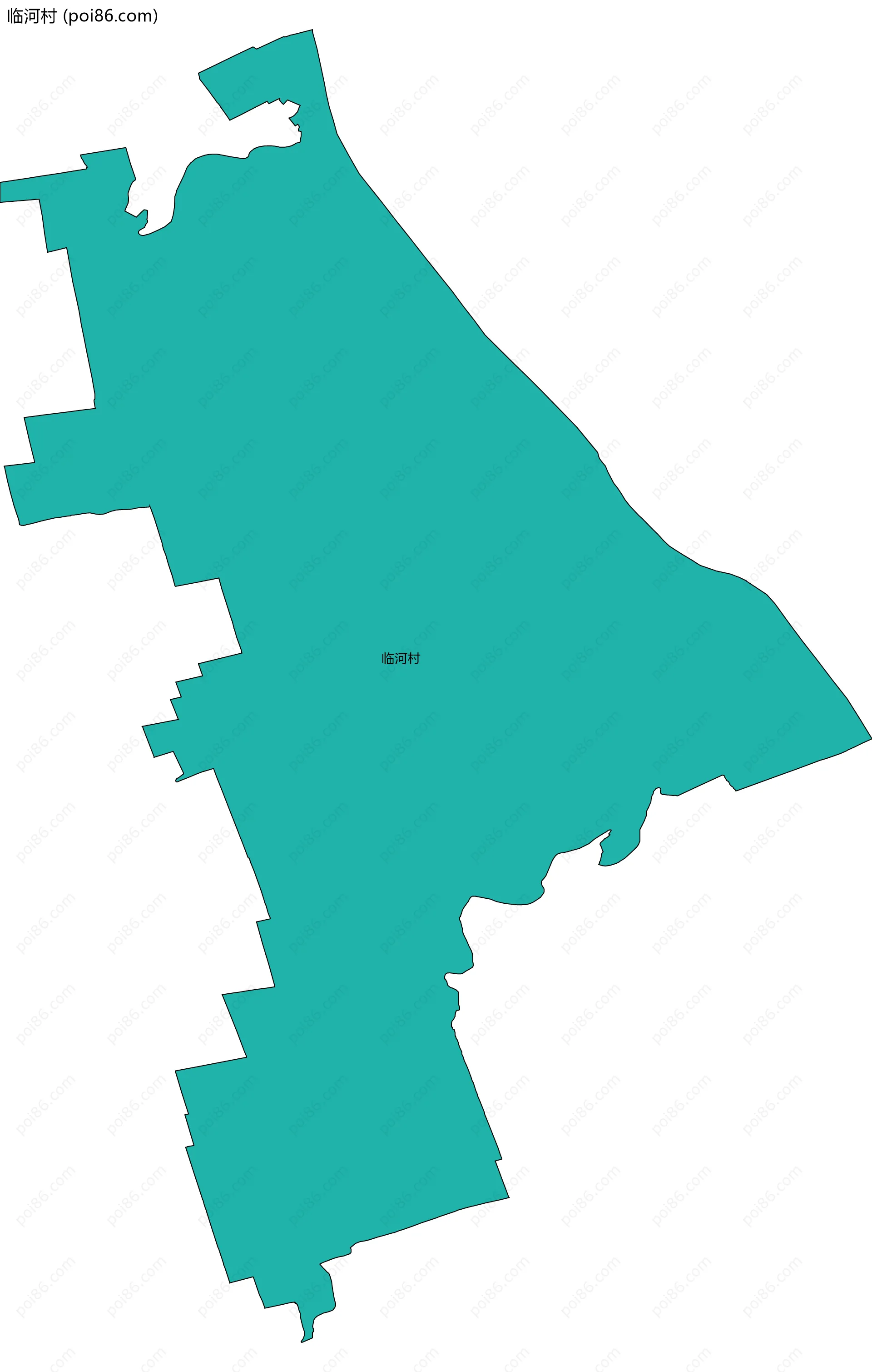 临河村边界地图