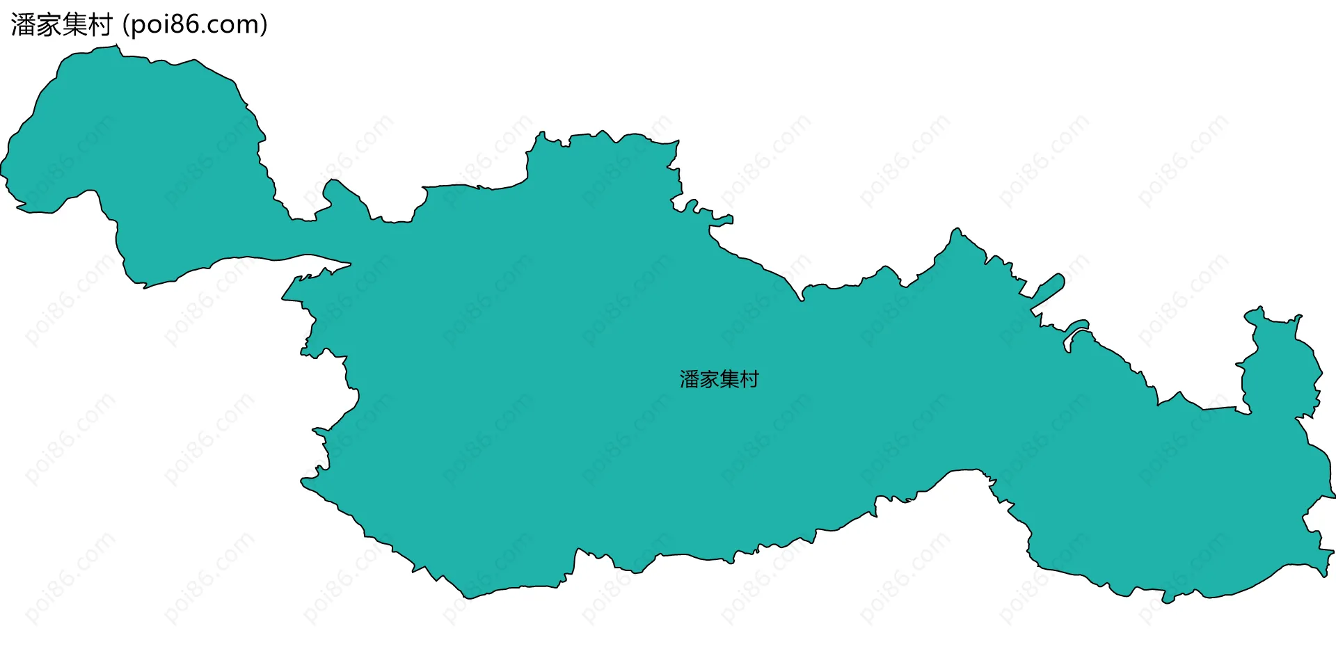 潘家集村边界地图