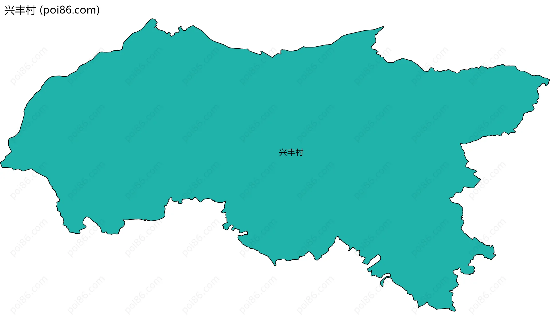 兴丰村边界地图