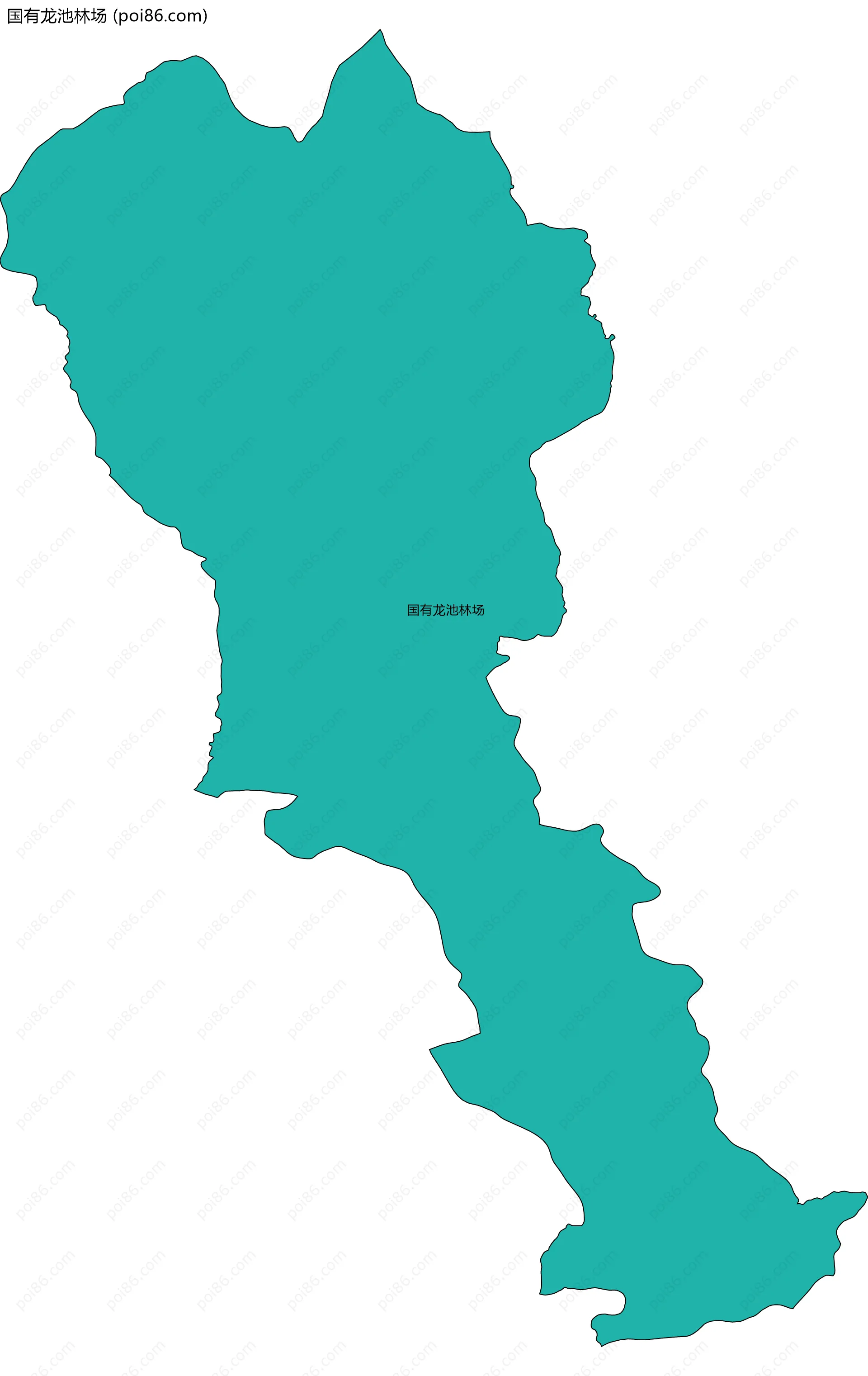 国有龙池林场边界地图