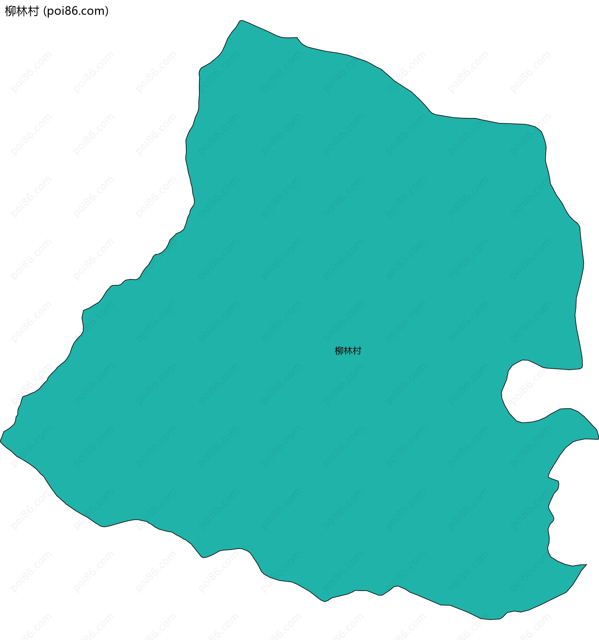 柳林村边界地图