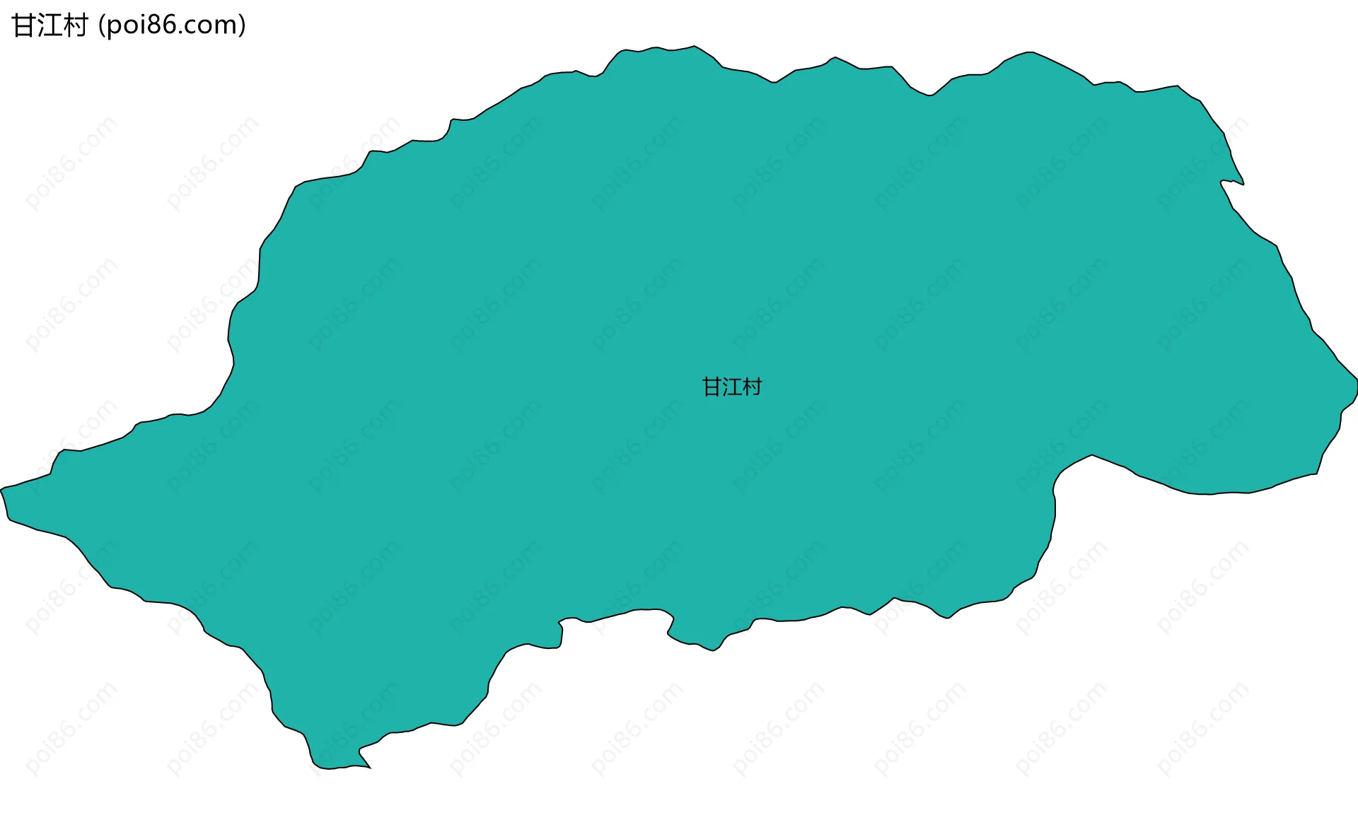 甘江村边界地图