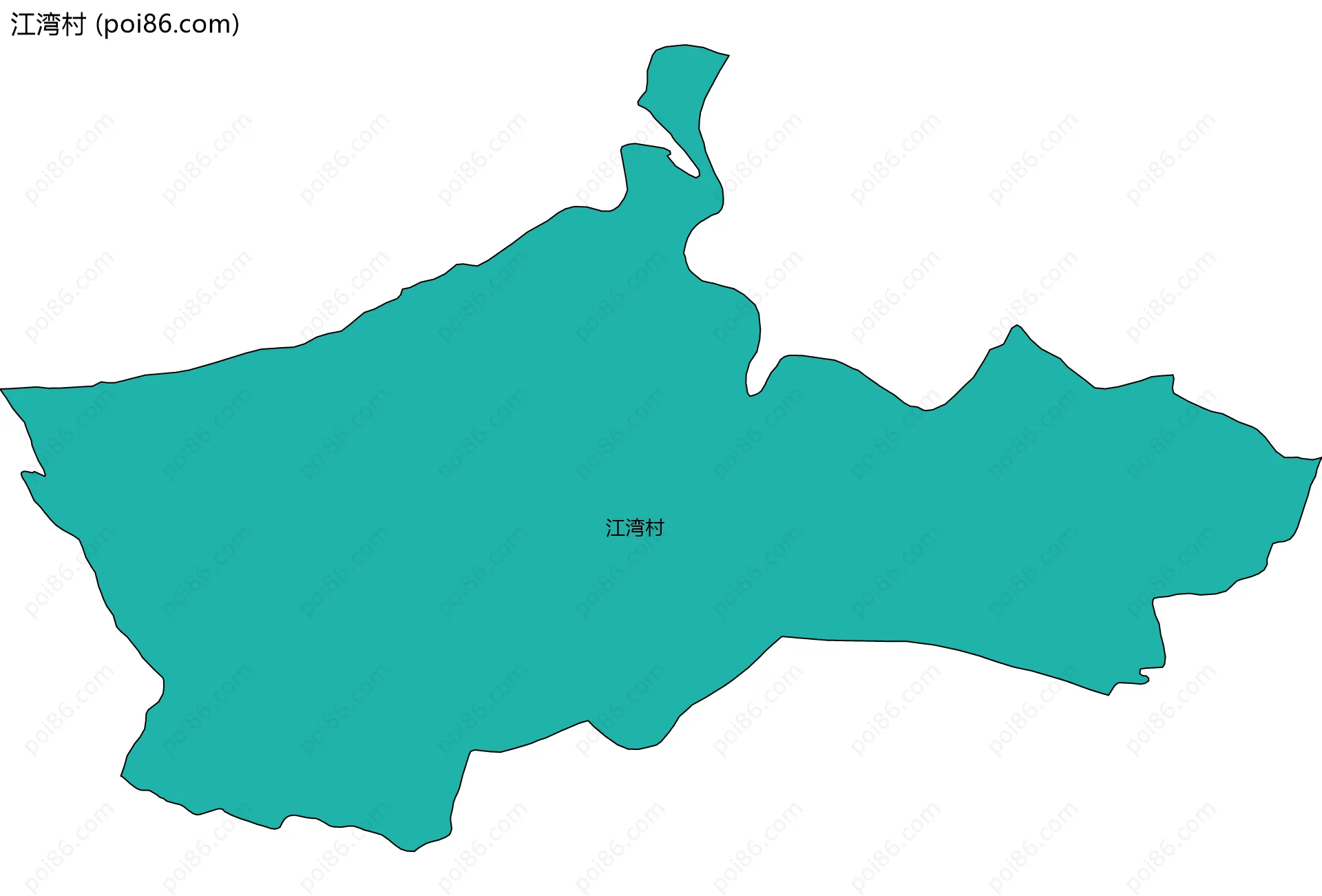 江湾村边界地图