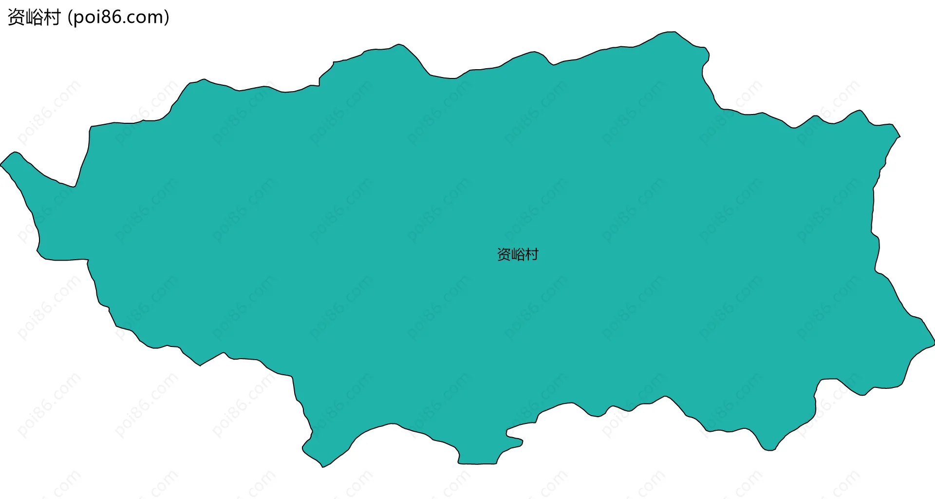 资峪村边界地图