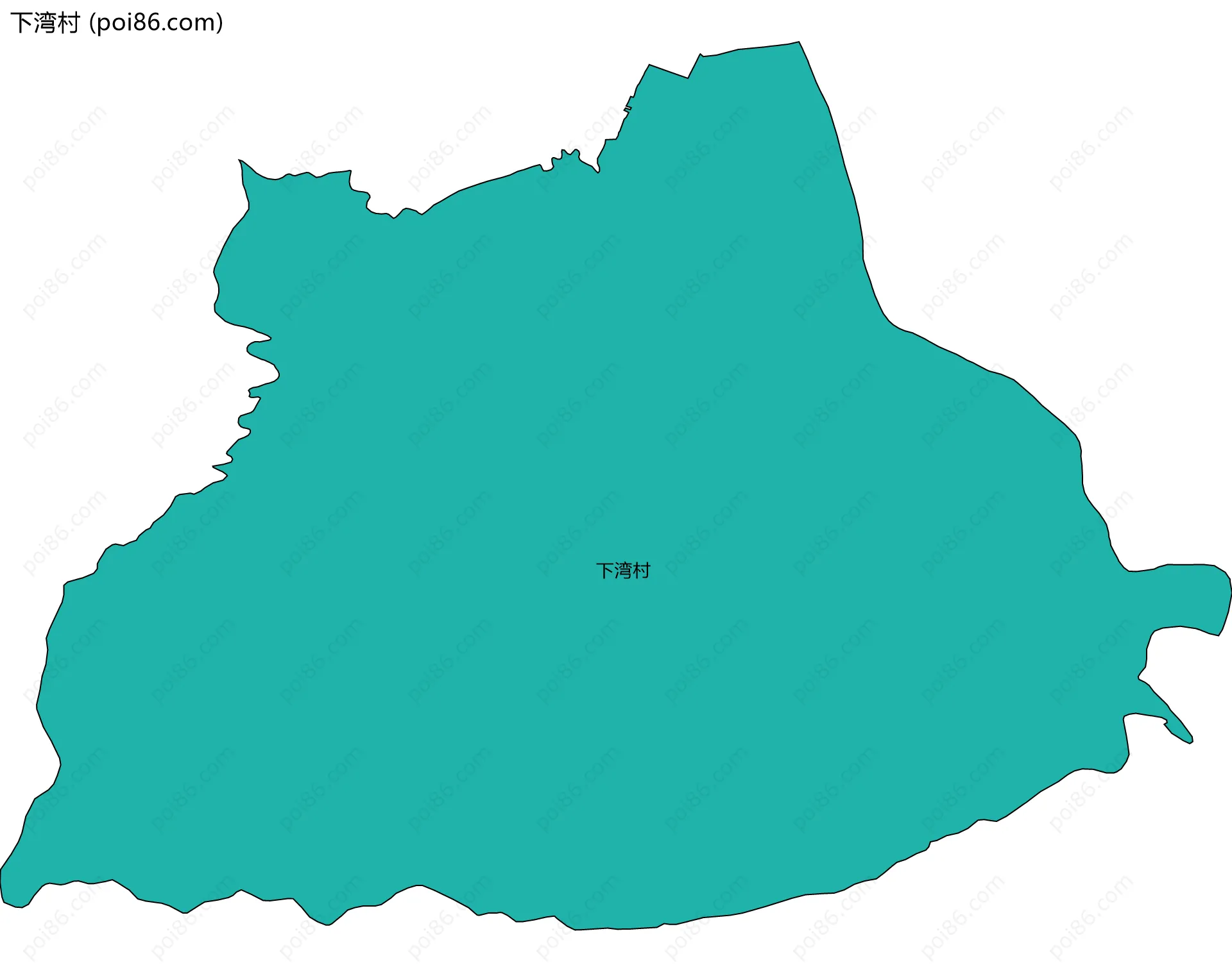 下湾村边界地图