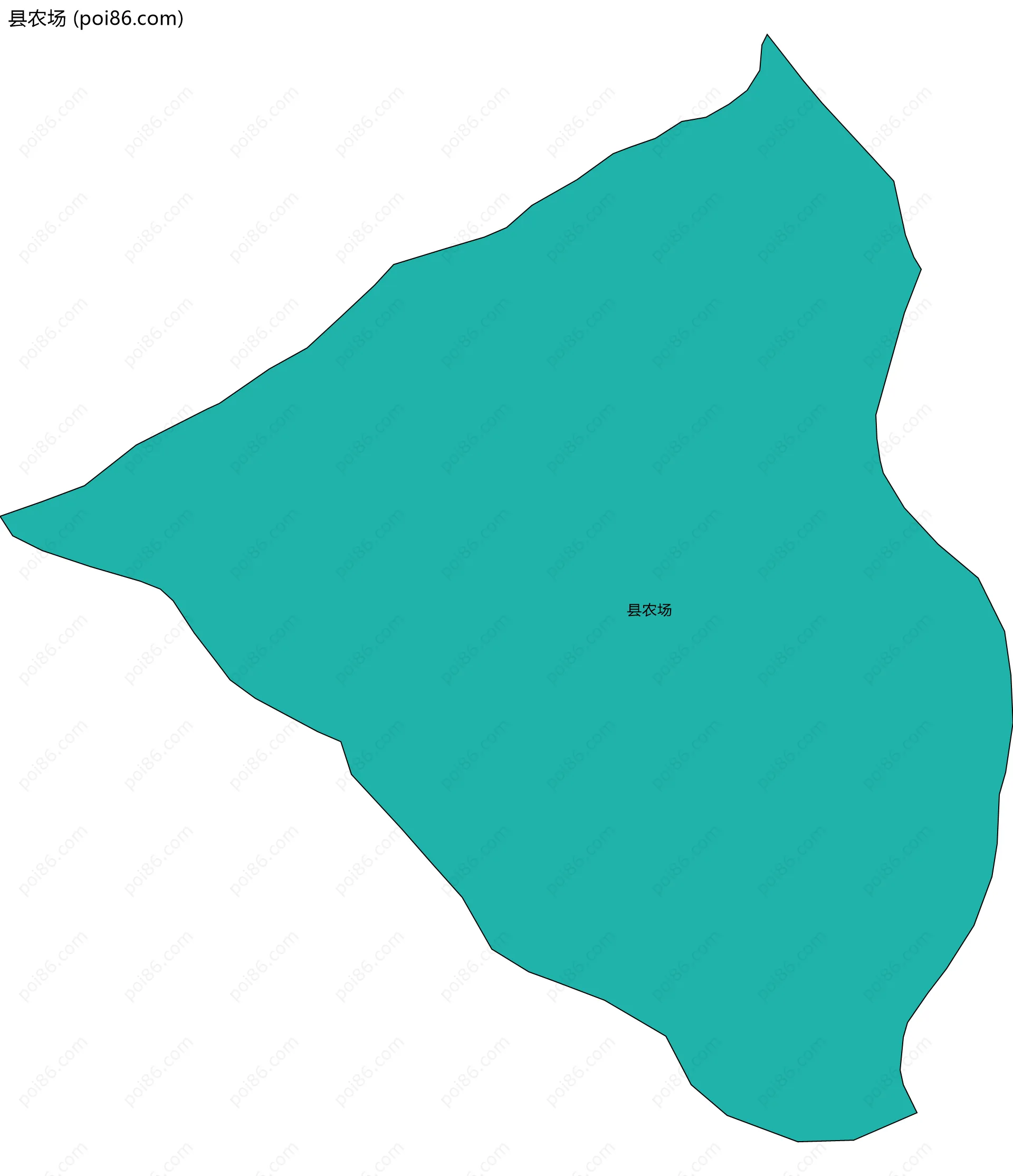 县农场边界地图