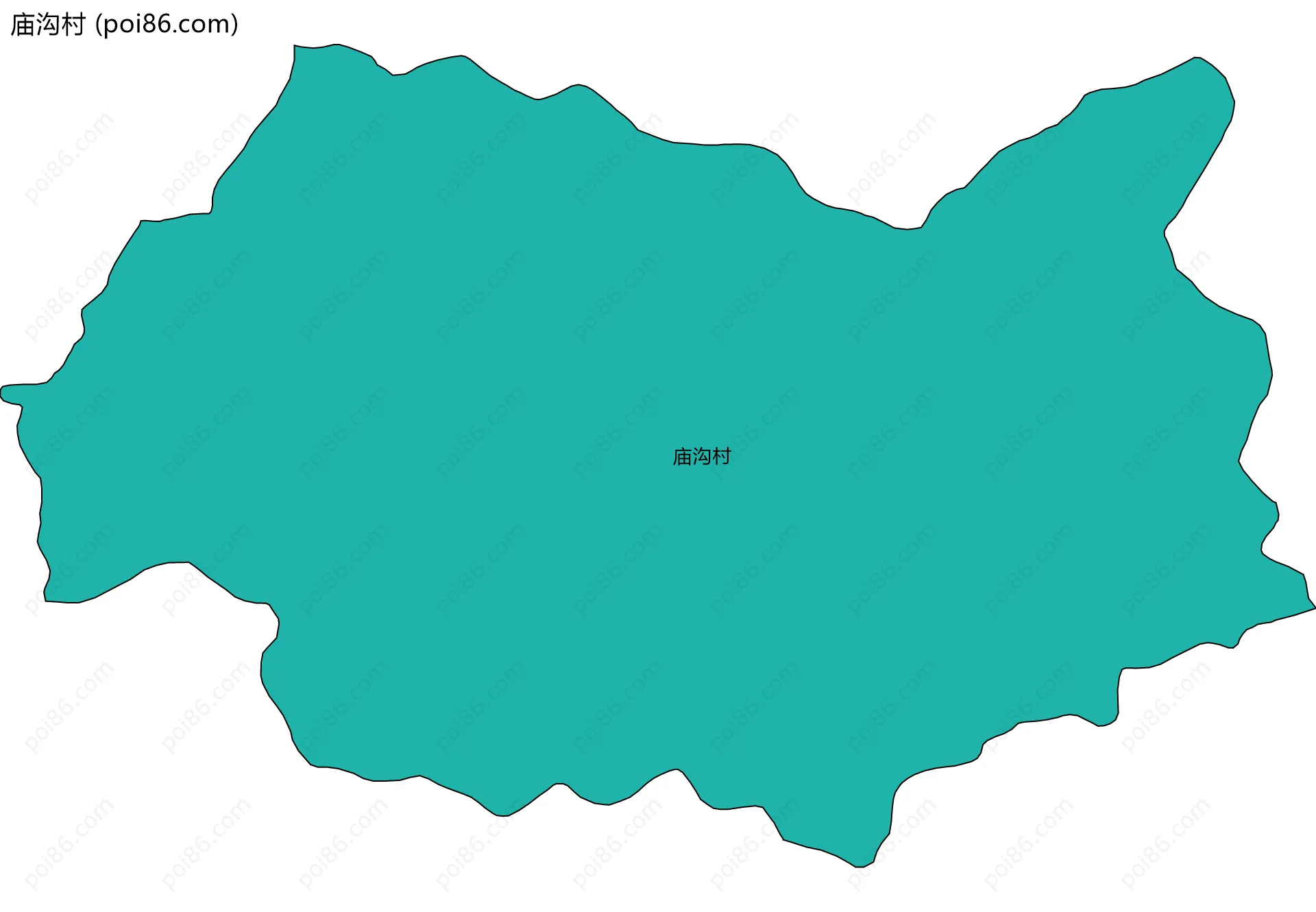 庙沟村边界地图