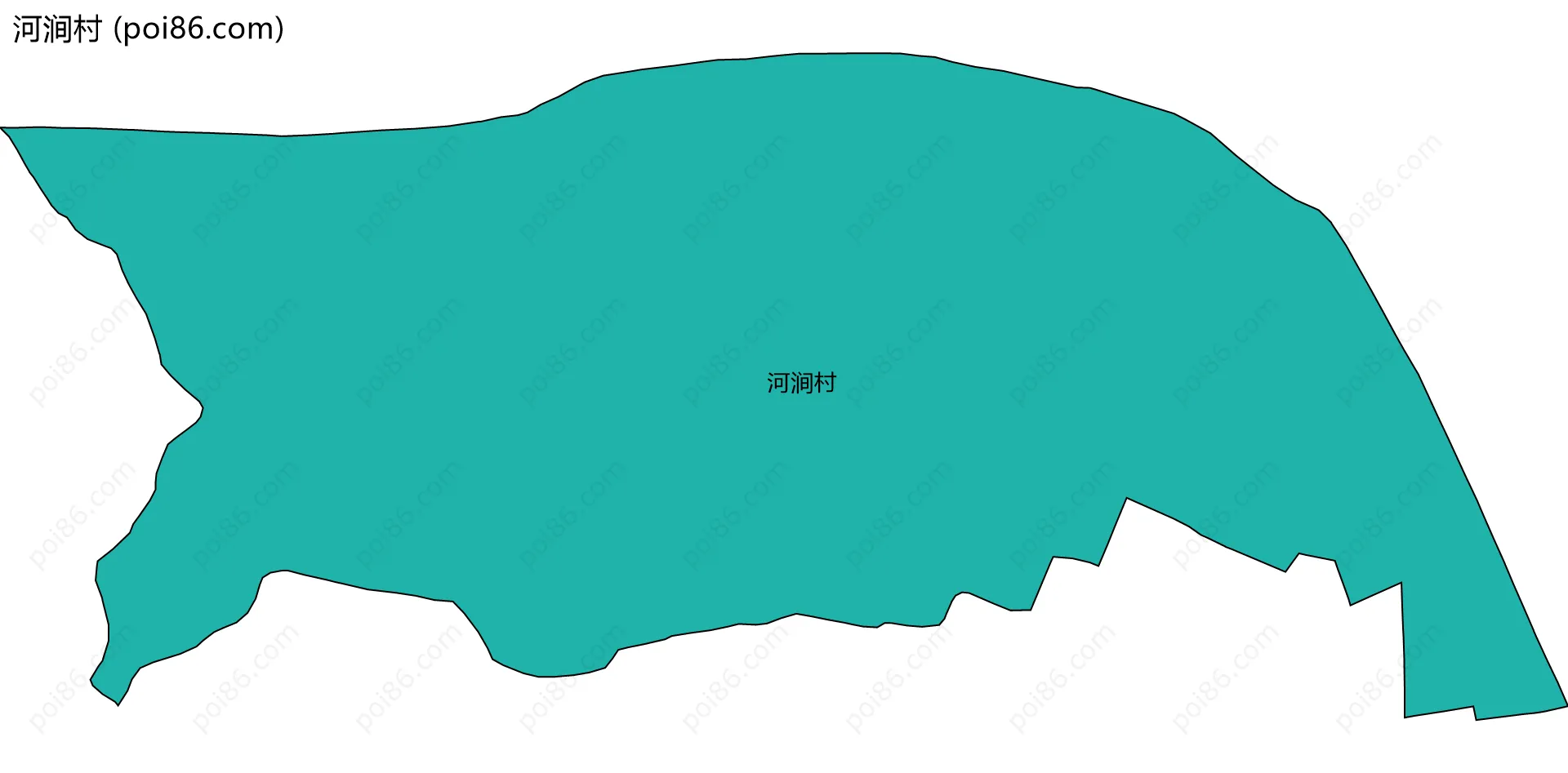 河涧村边界地图