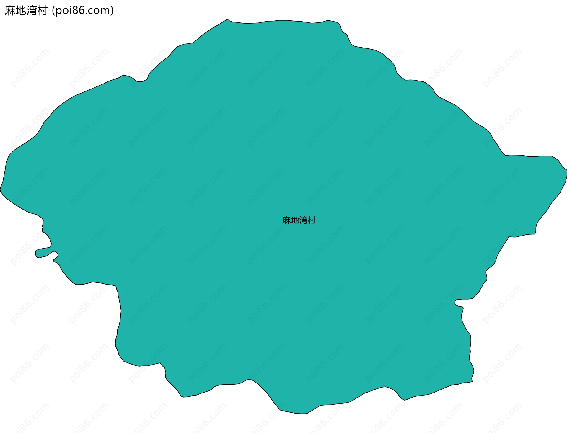 麻地湾村边界地图