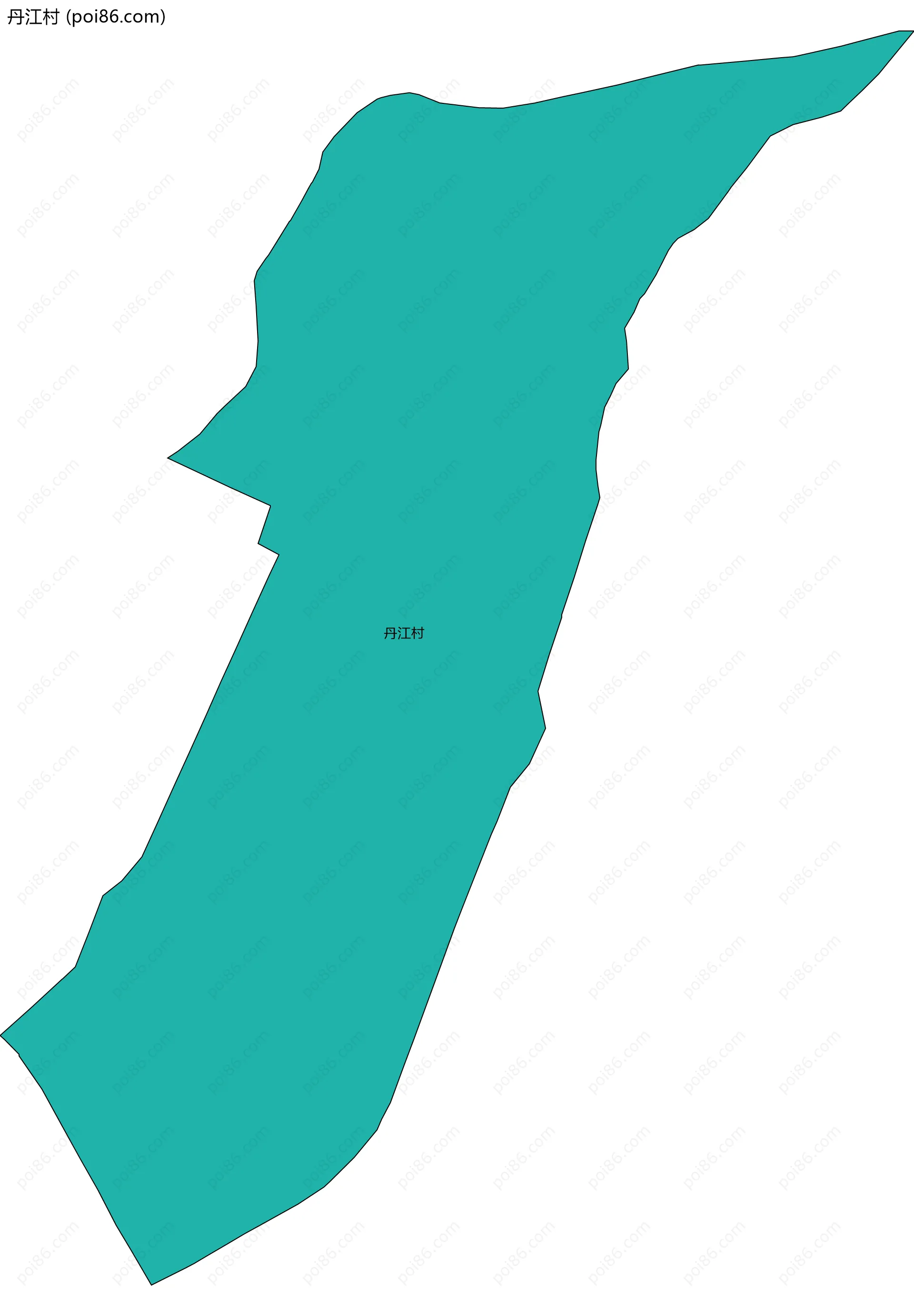 丹江村边界地图