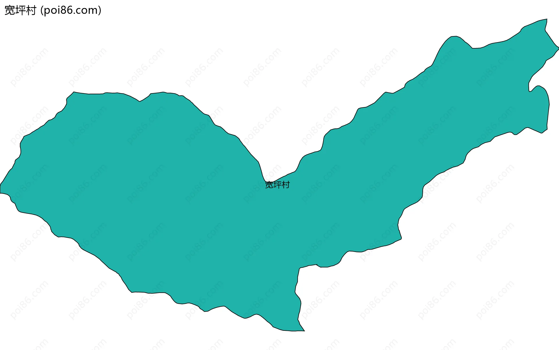 宽坪村边界地图