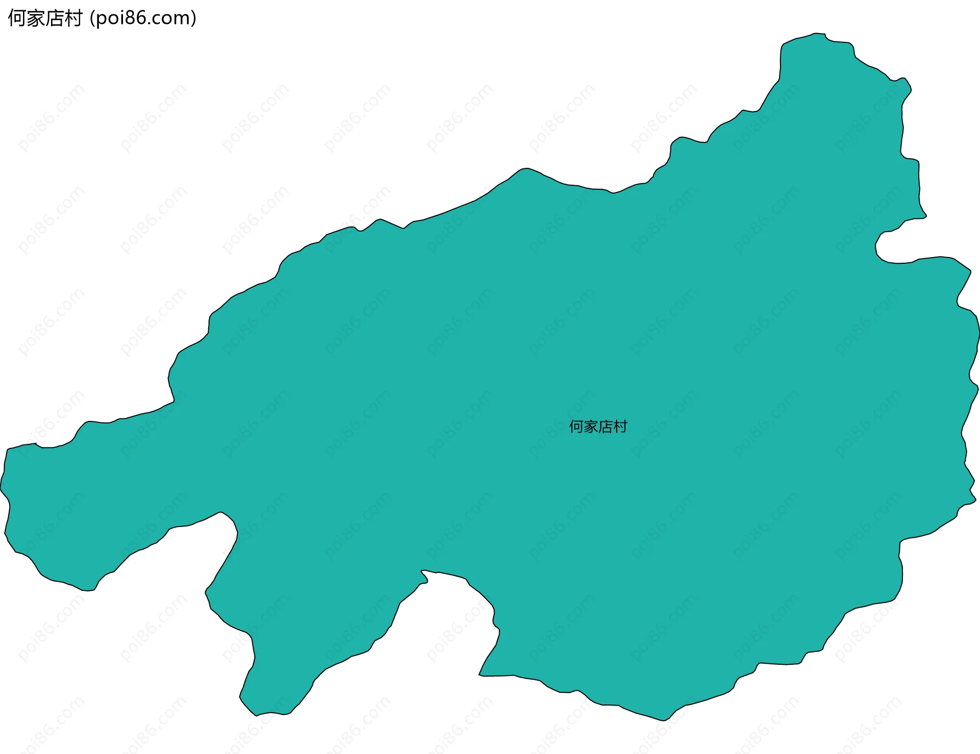 何家店村边界地图