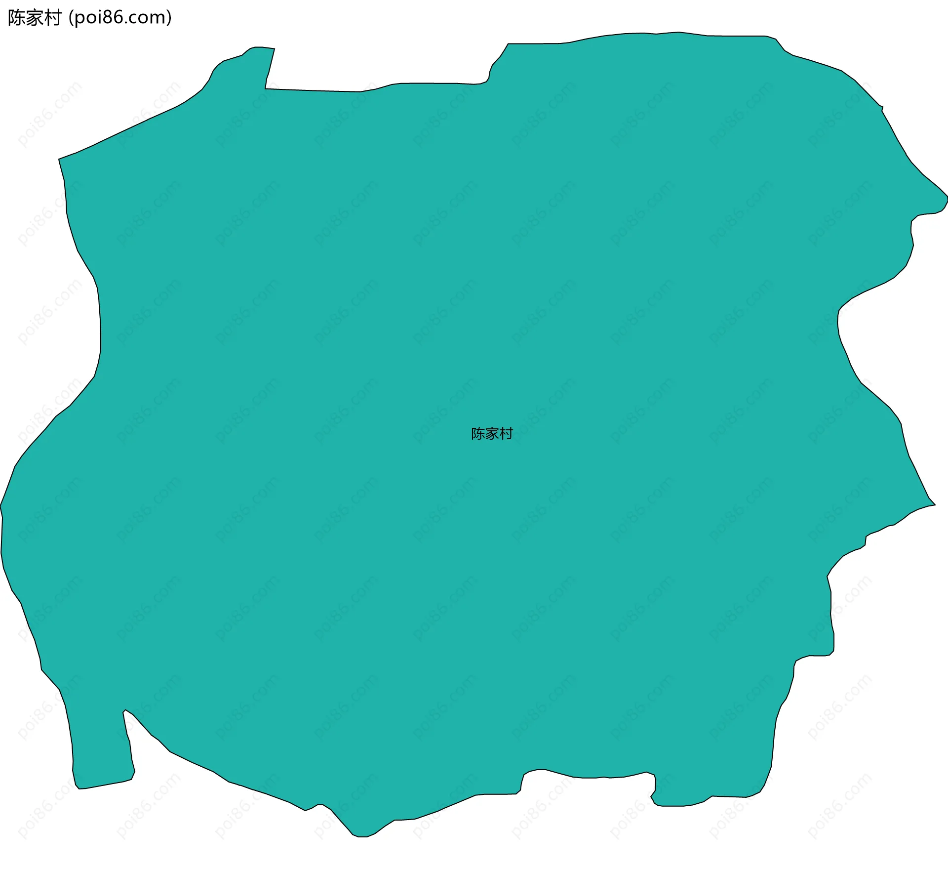 陈家村边界地图