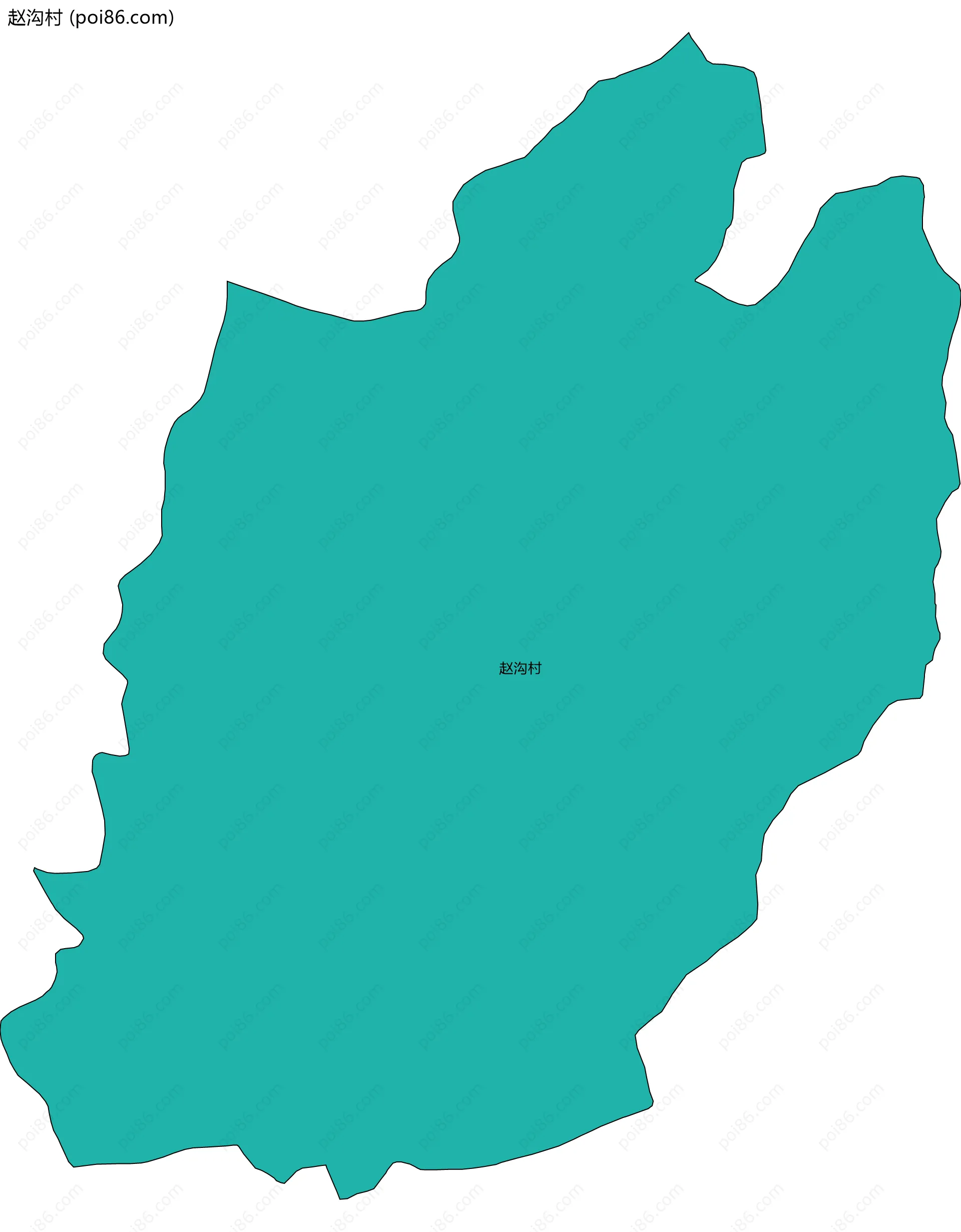 赵沟村边界地图