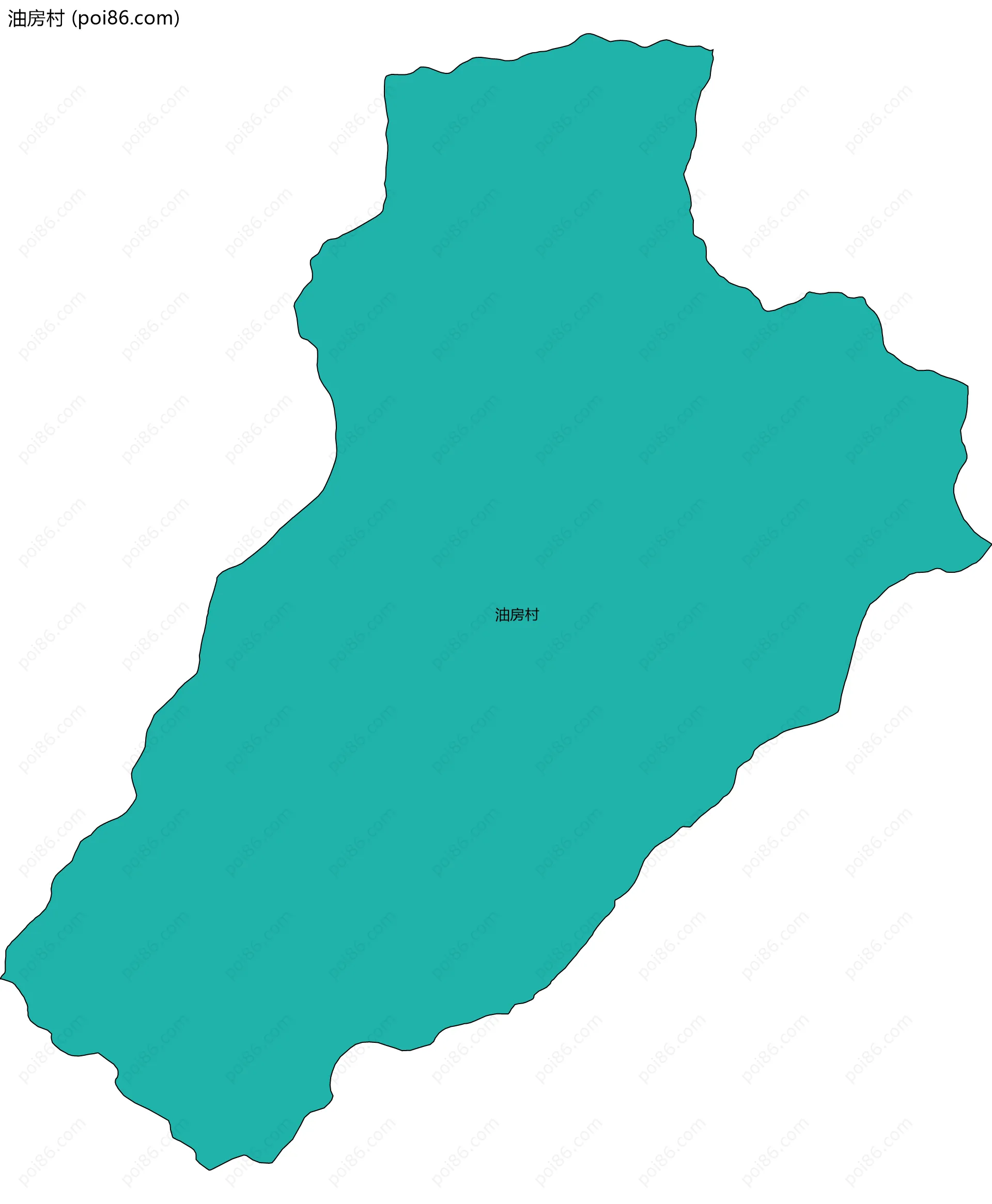 油房村边界地图