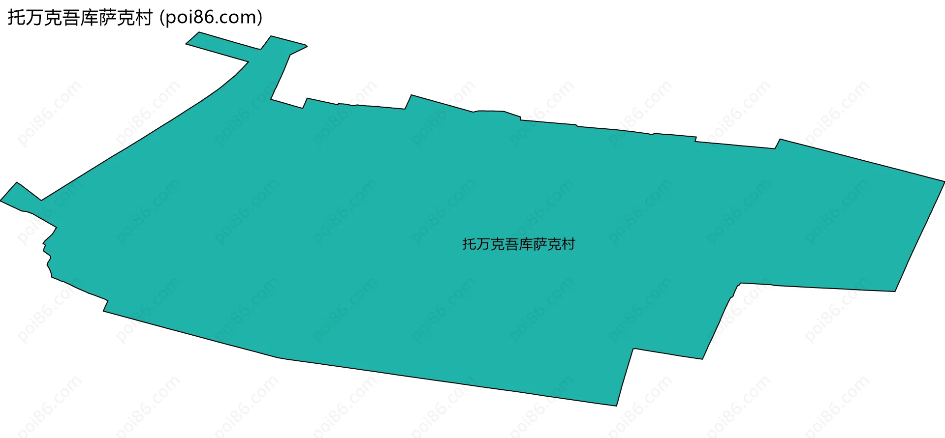 托万克吾库萨克村边界地图