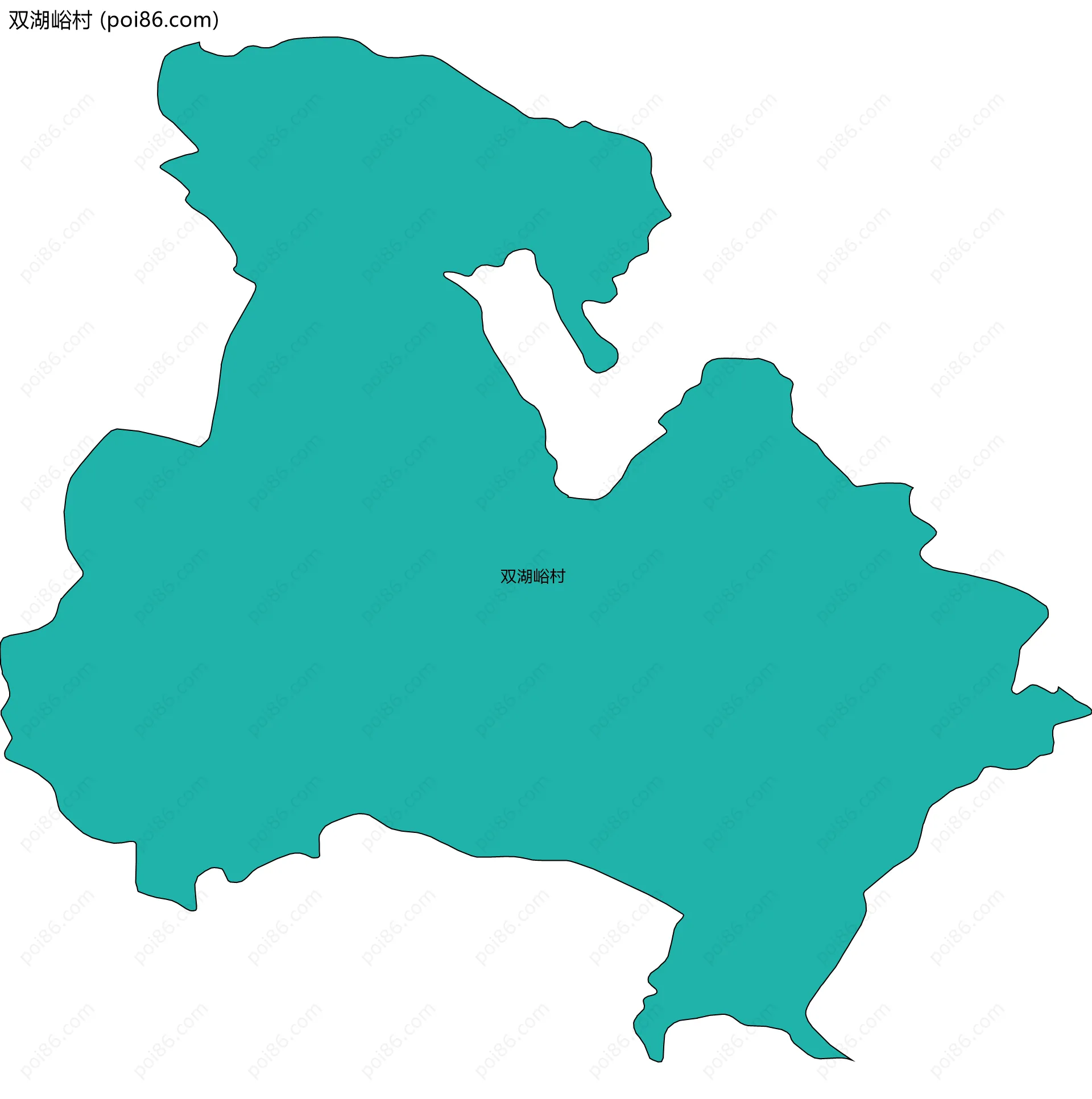 双湖峪村边界地图