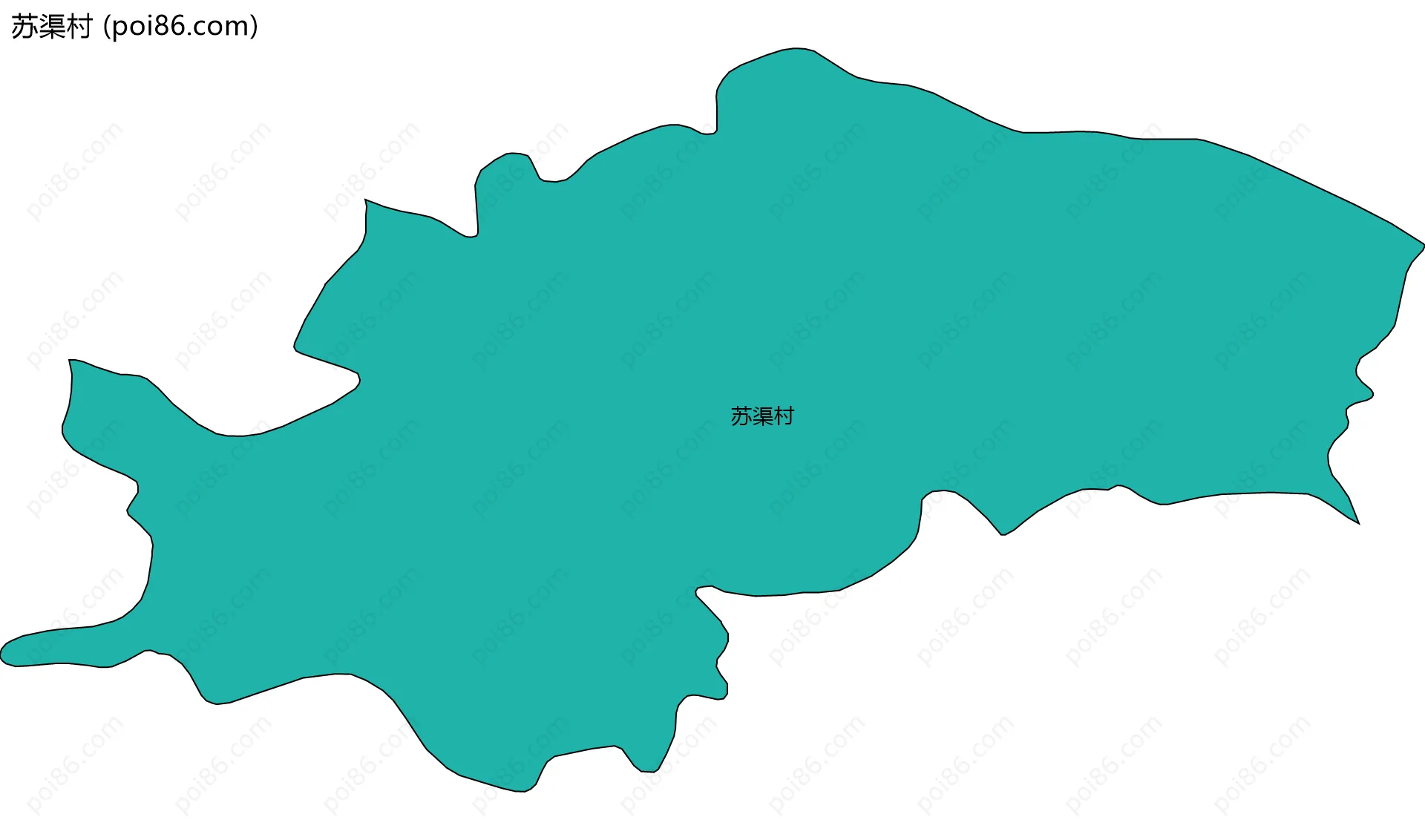 苏渠村边界地图