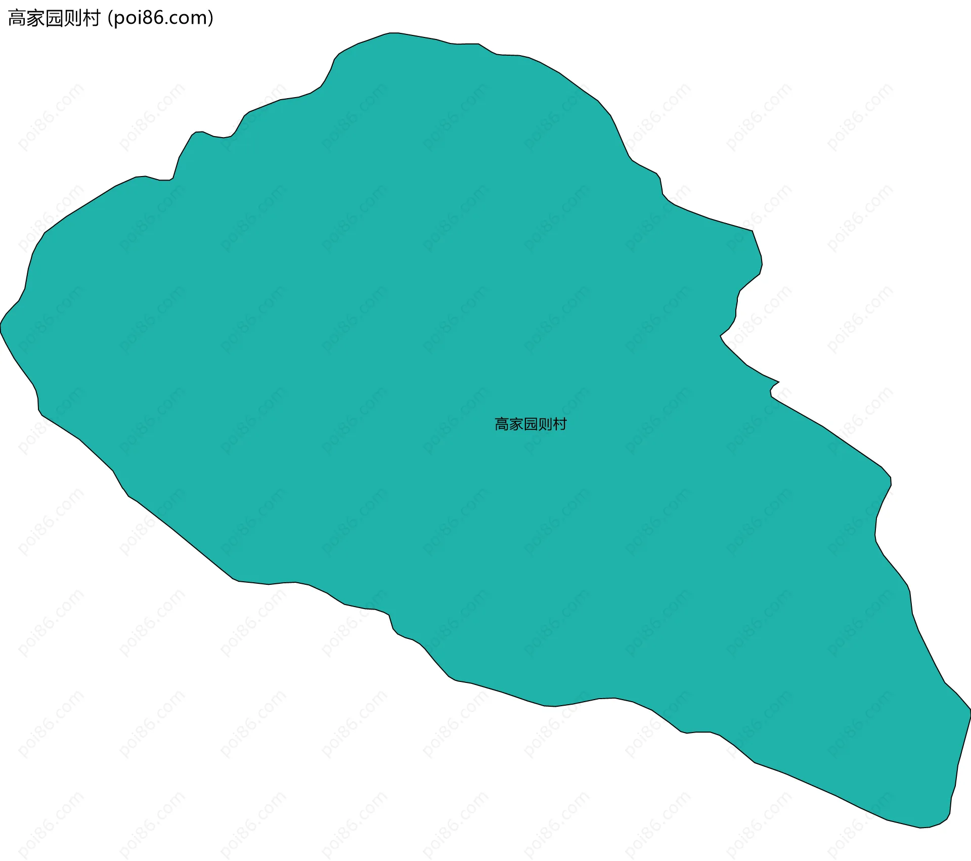 高家园则村边界地图