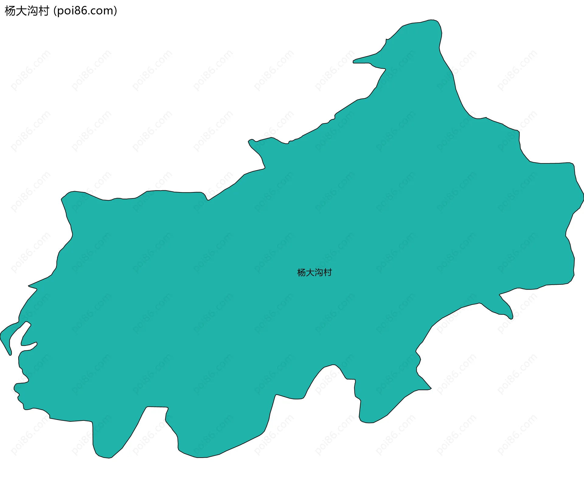 杨大沟村边界地图