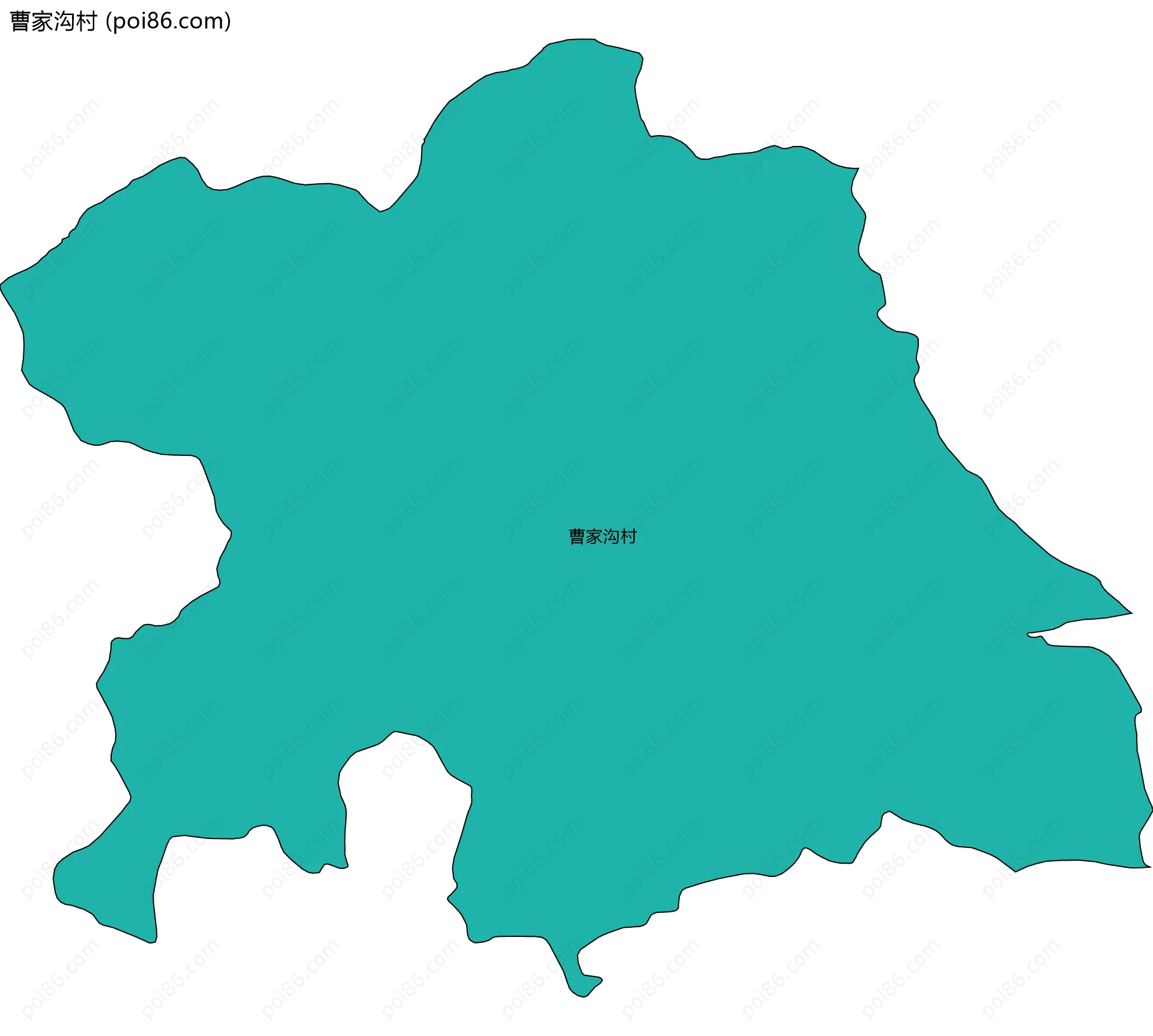 曹家沟村边界地图