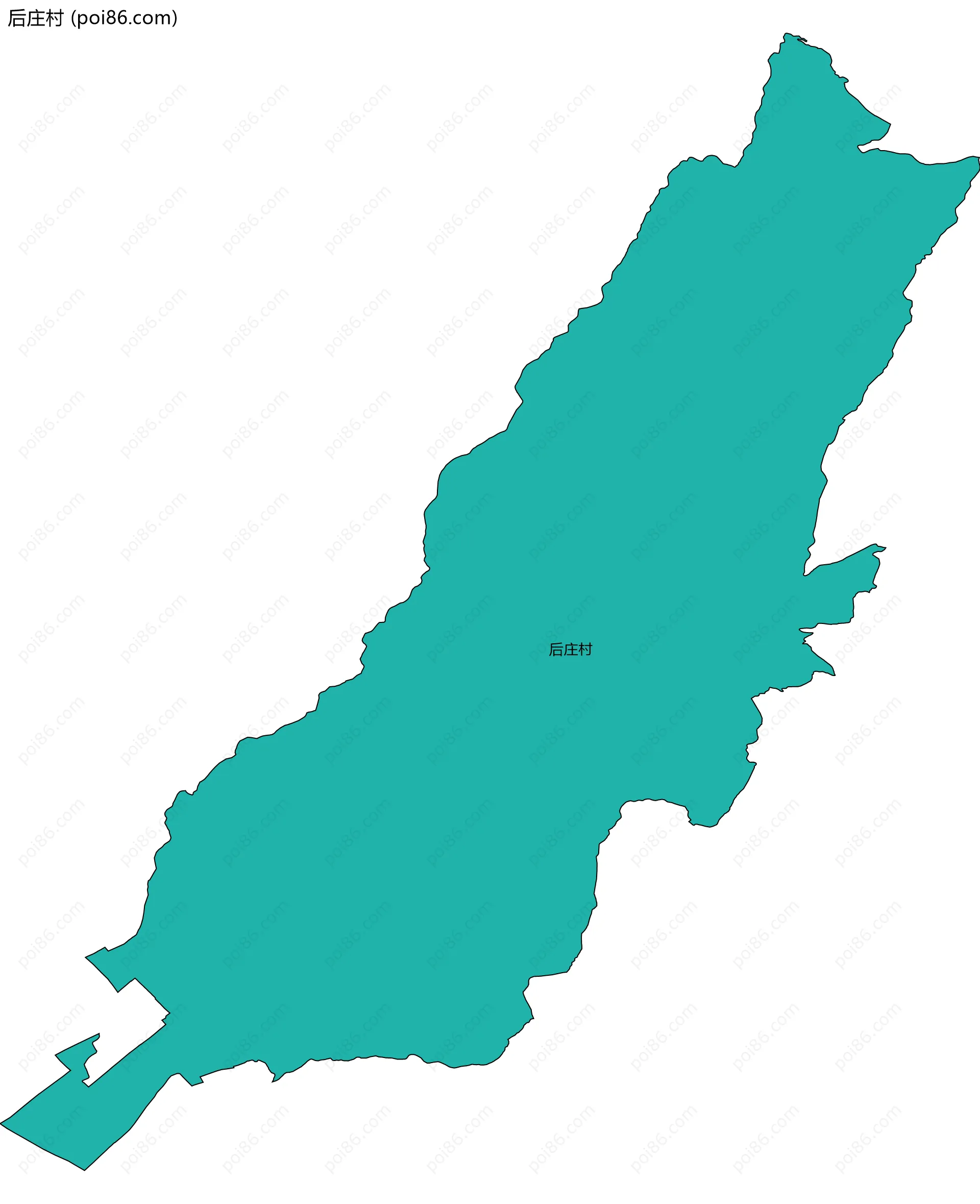 后庄村边界地图