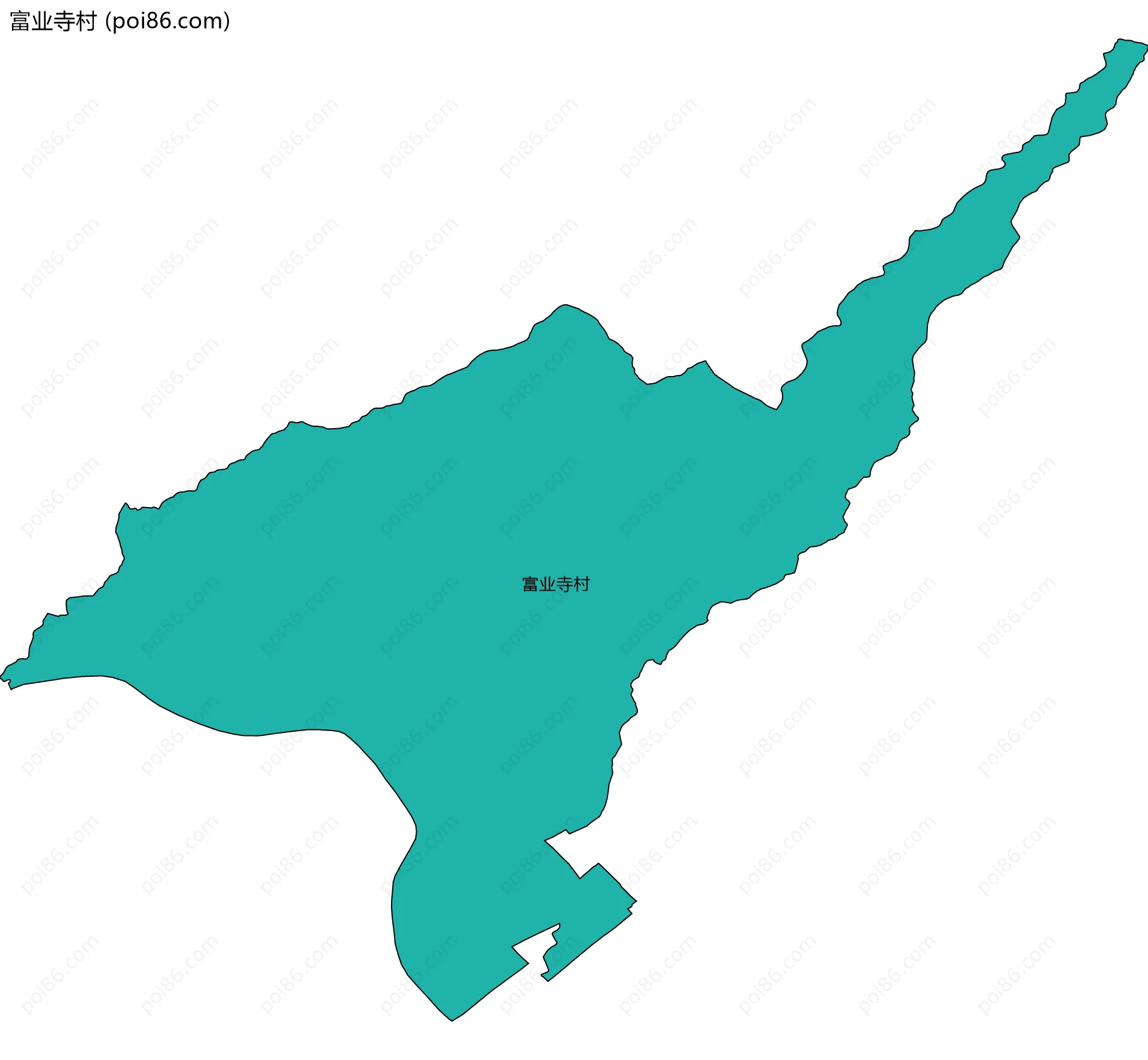 富业寺村边界地图