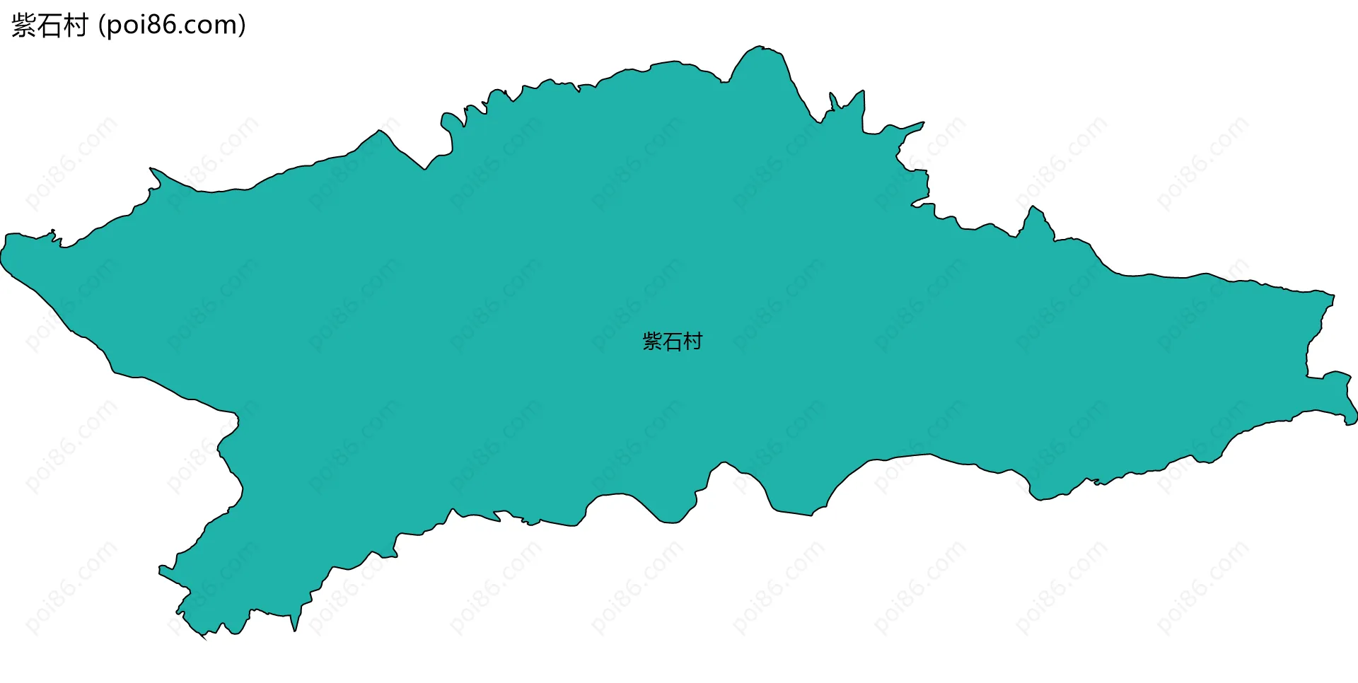 紫石村边界地图