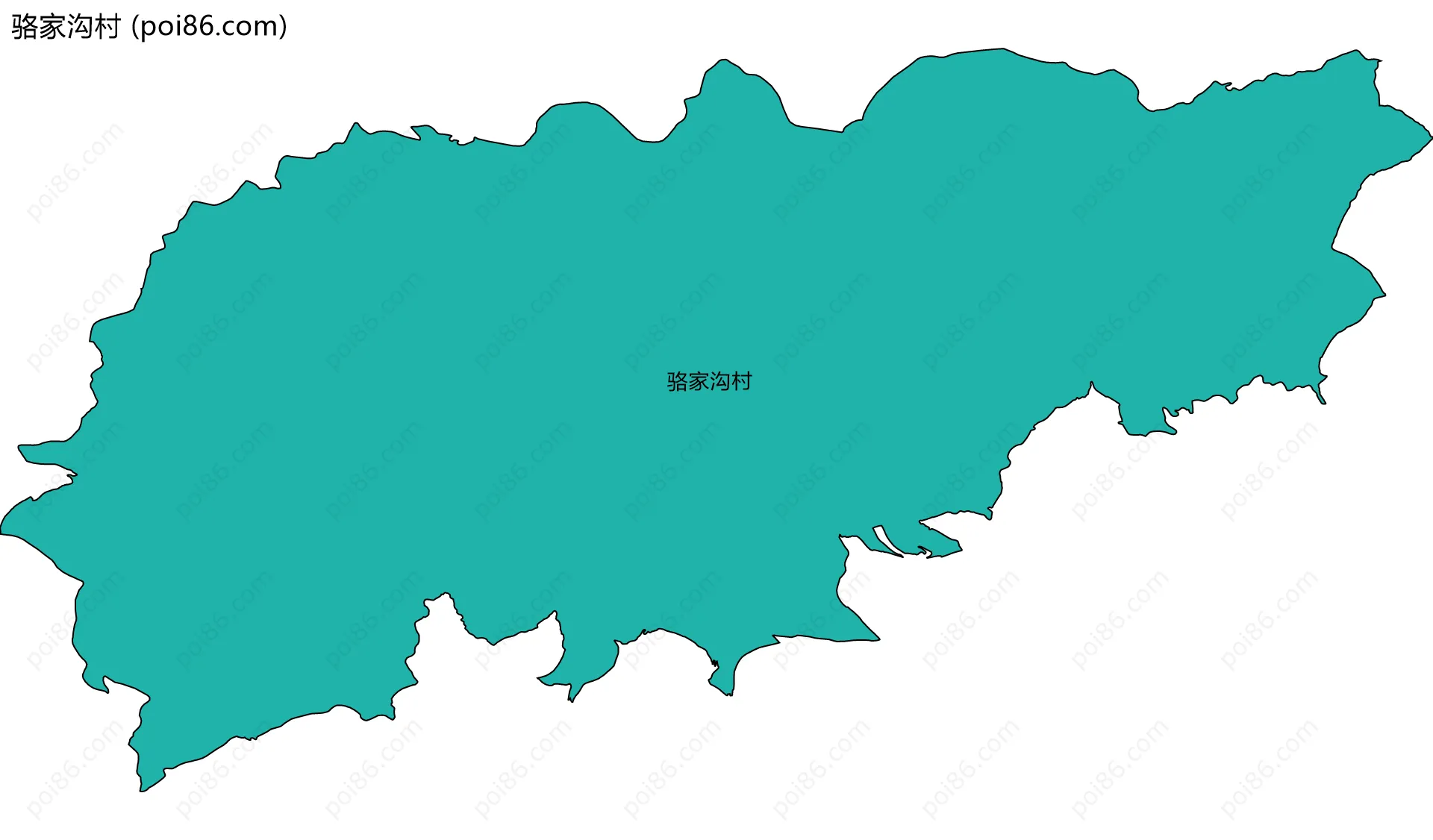 骆家沟村边界地图