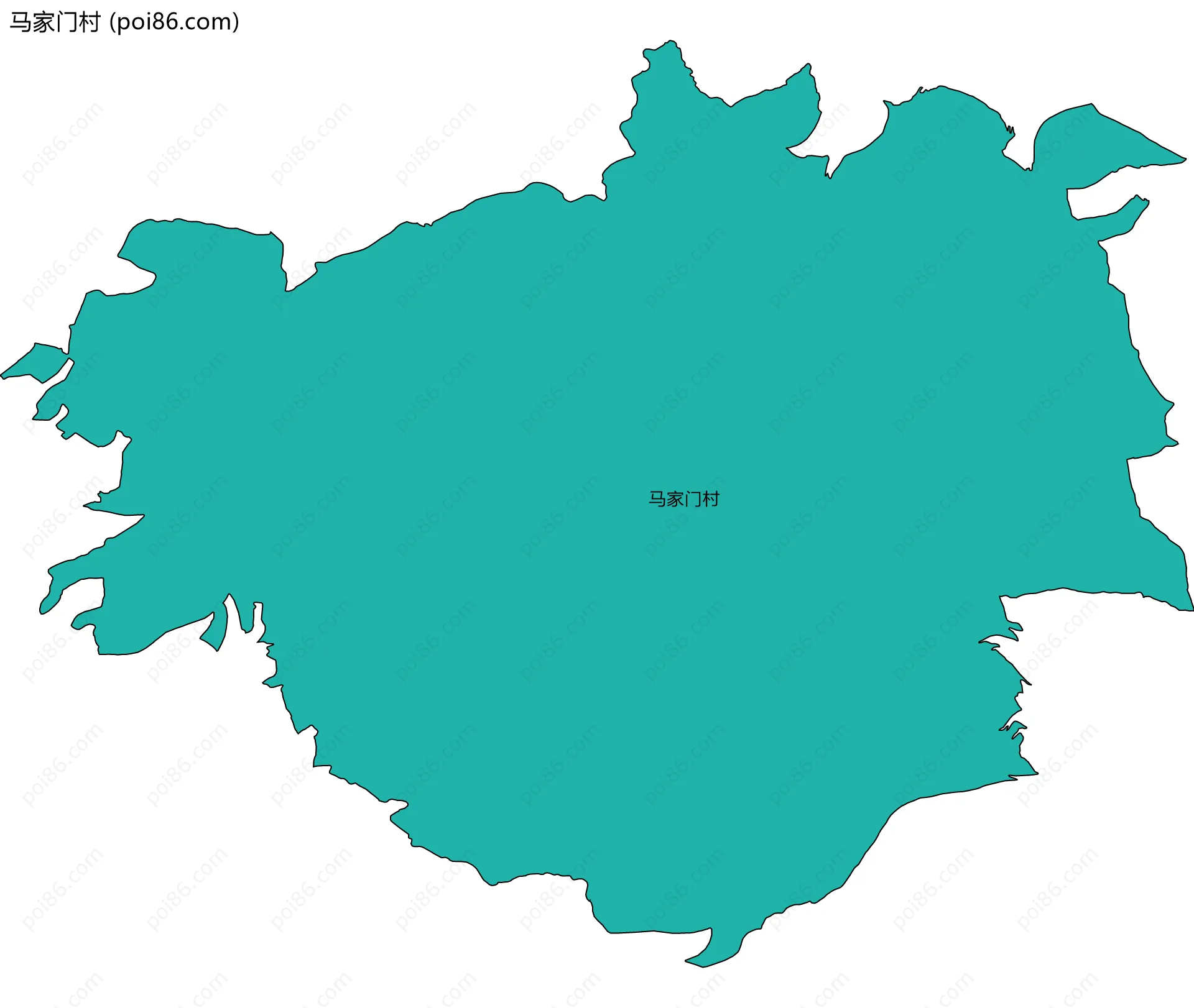 马家门村边界地图