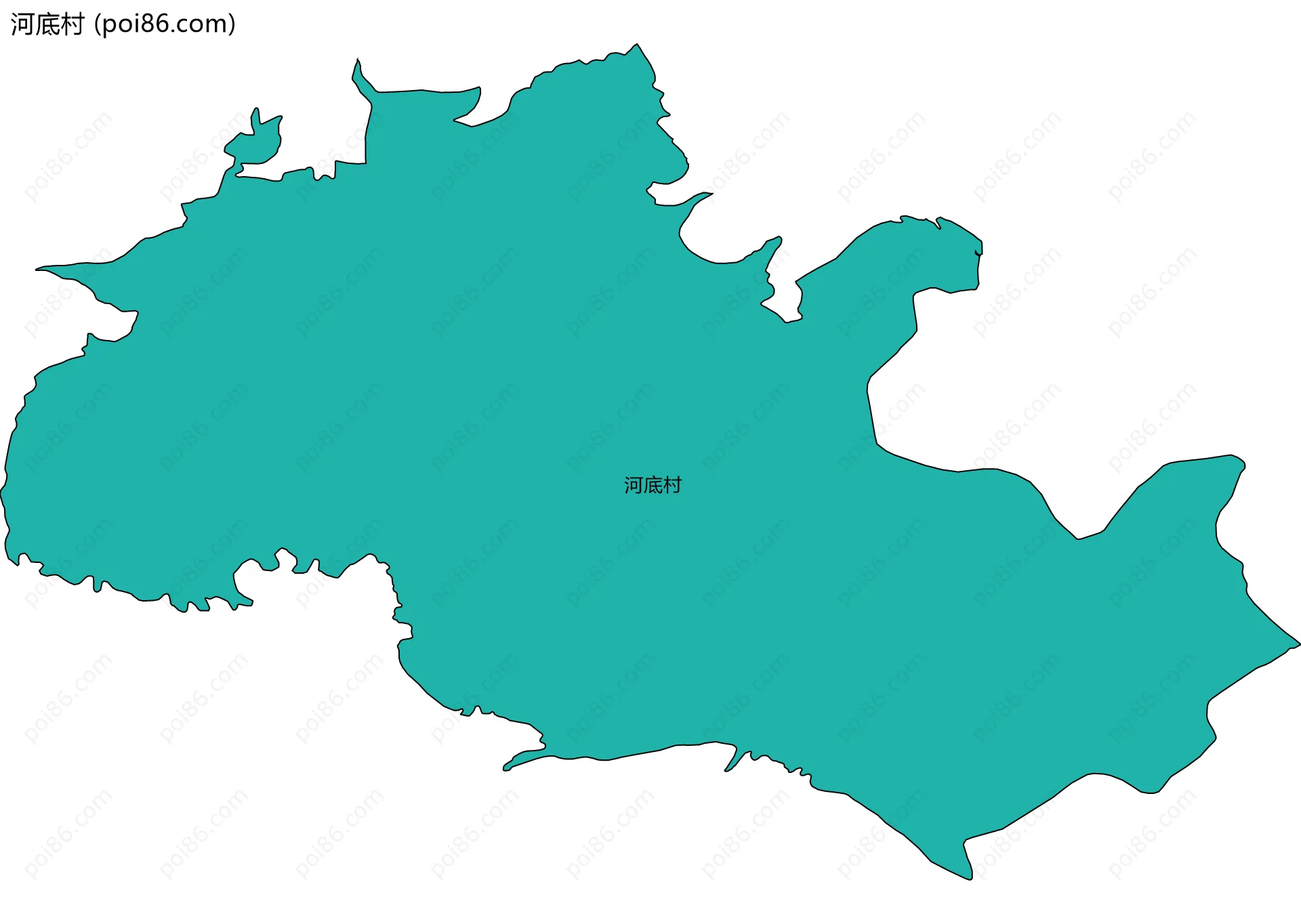 河底村边界地图